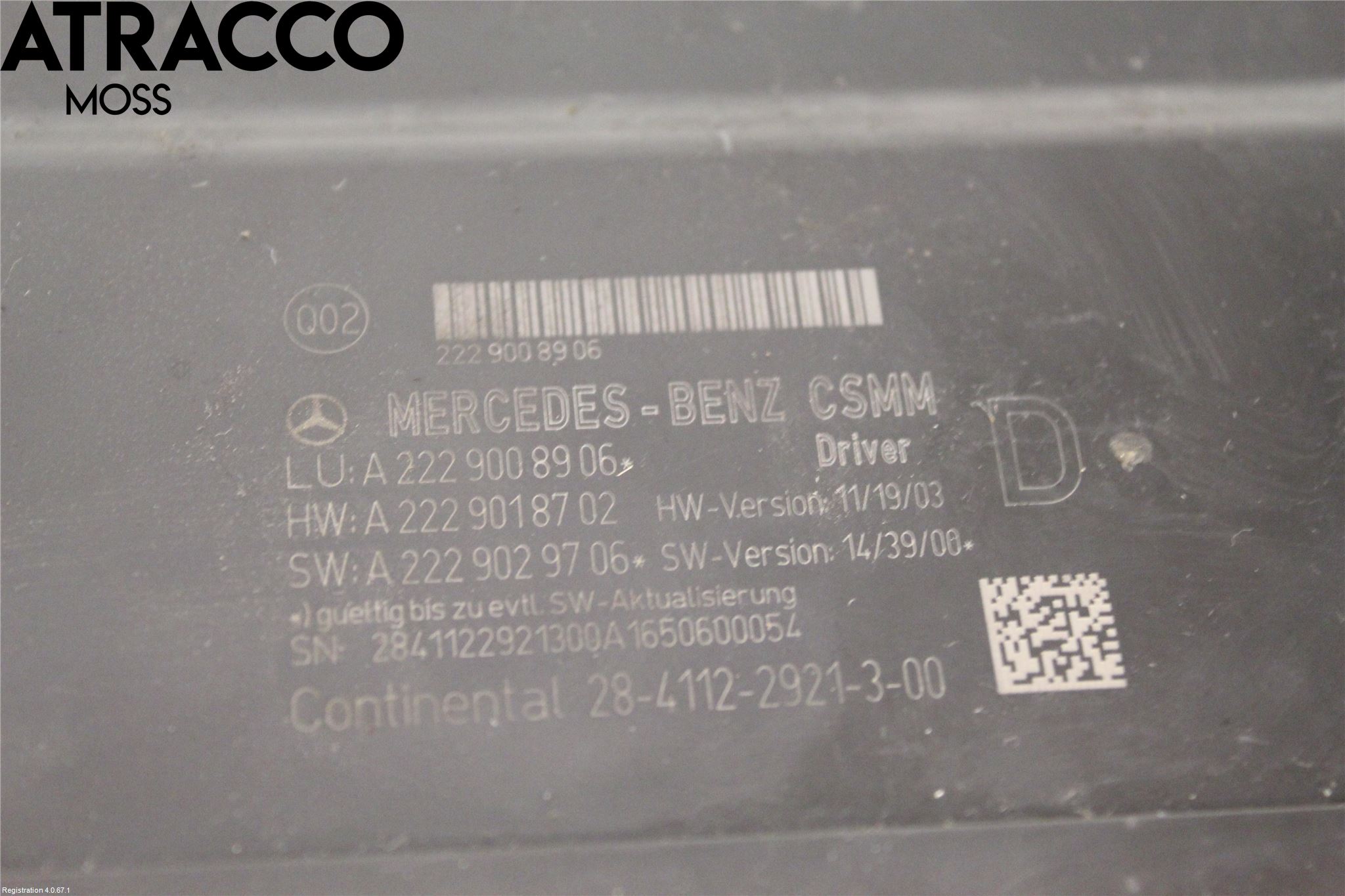 Mercedes-Benz MB S-KLASS (W222) 13-20 Styreenhet Øvrig