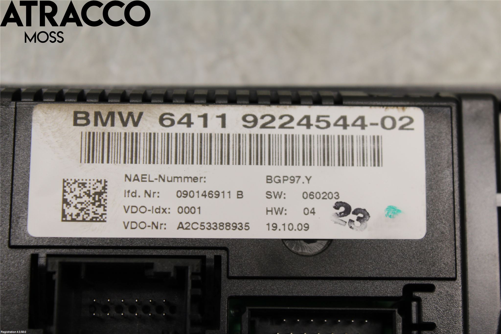 BMW 3 E90/91 SED/TOU 05-12 Varme Ac Betjening-Display