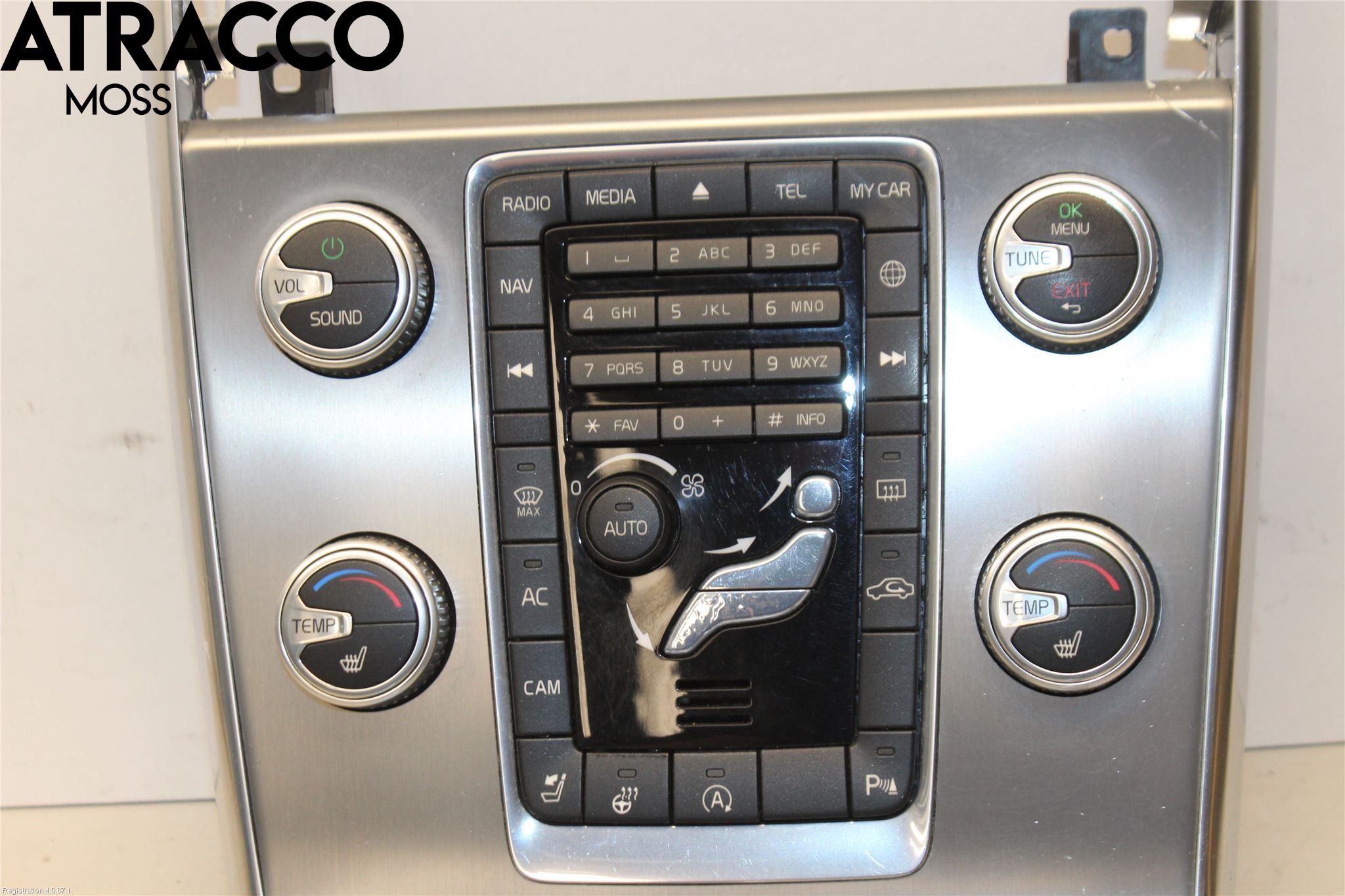 Volvo V60 14-18 Varme Ac Betjening-Display