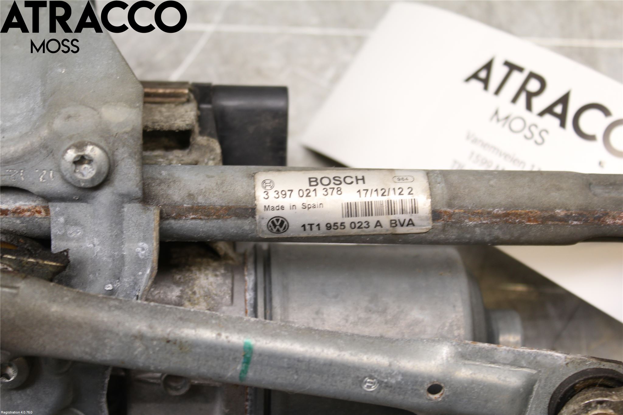 Volkswagen VW TOURAN 10-15 Viskermotor Frontrute