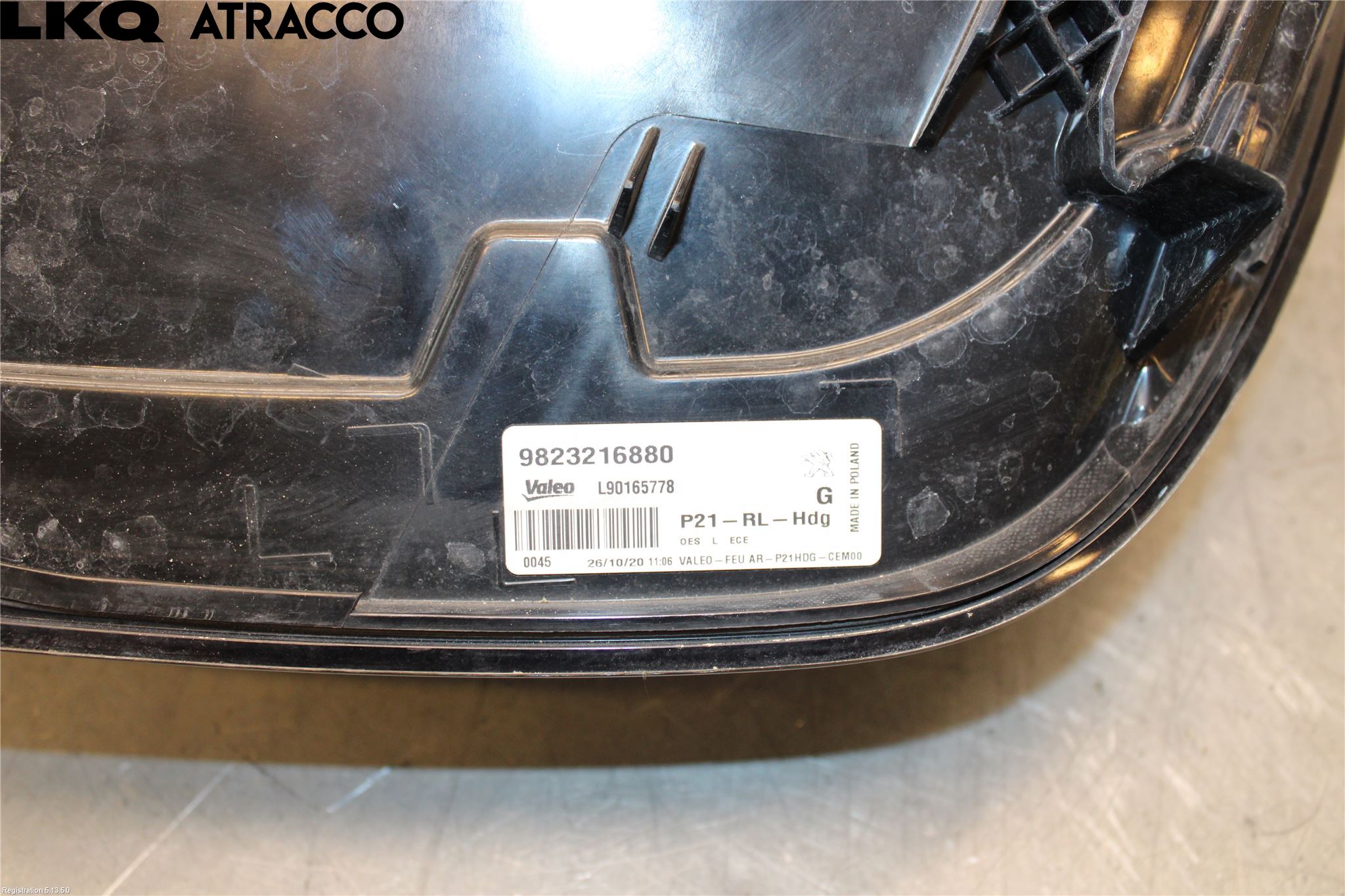 Peugeot 208/E-208 20- Baklykt Venstre