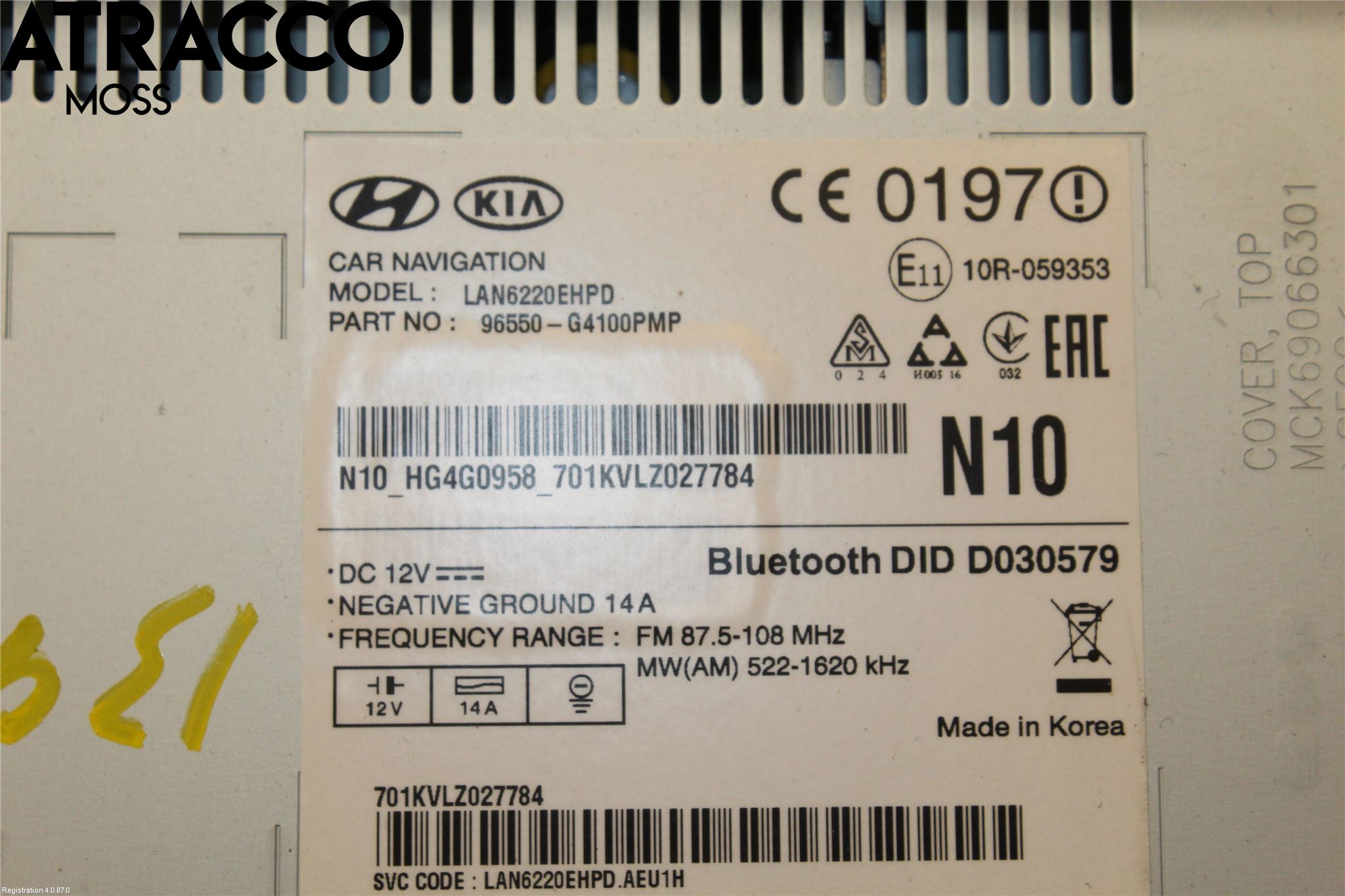 Hyundai i30 PD 17- Stereo Radio