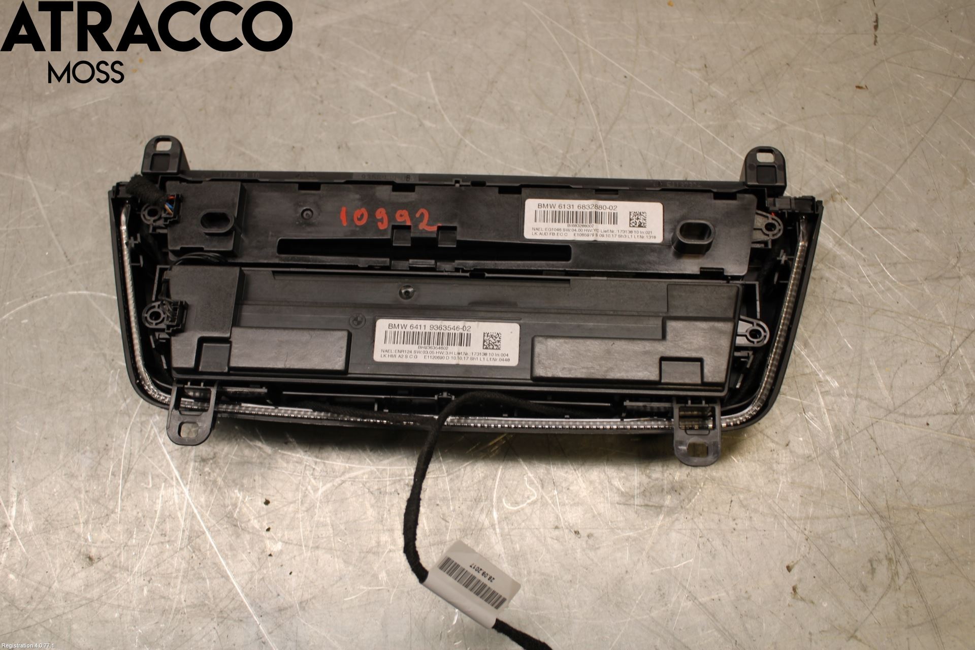 BMW 3 F30/F31/F80 12-19 Varme Ac Betjening-Display