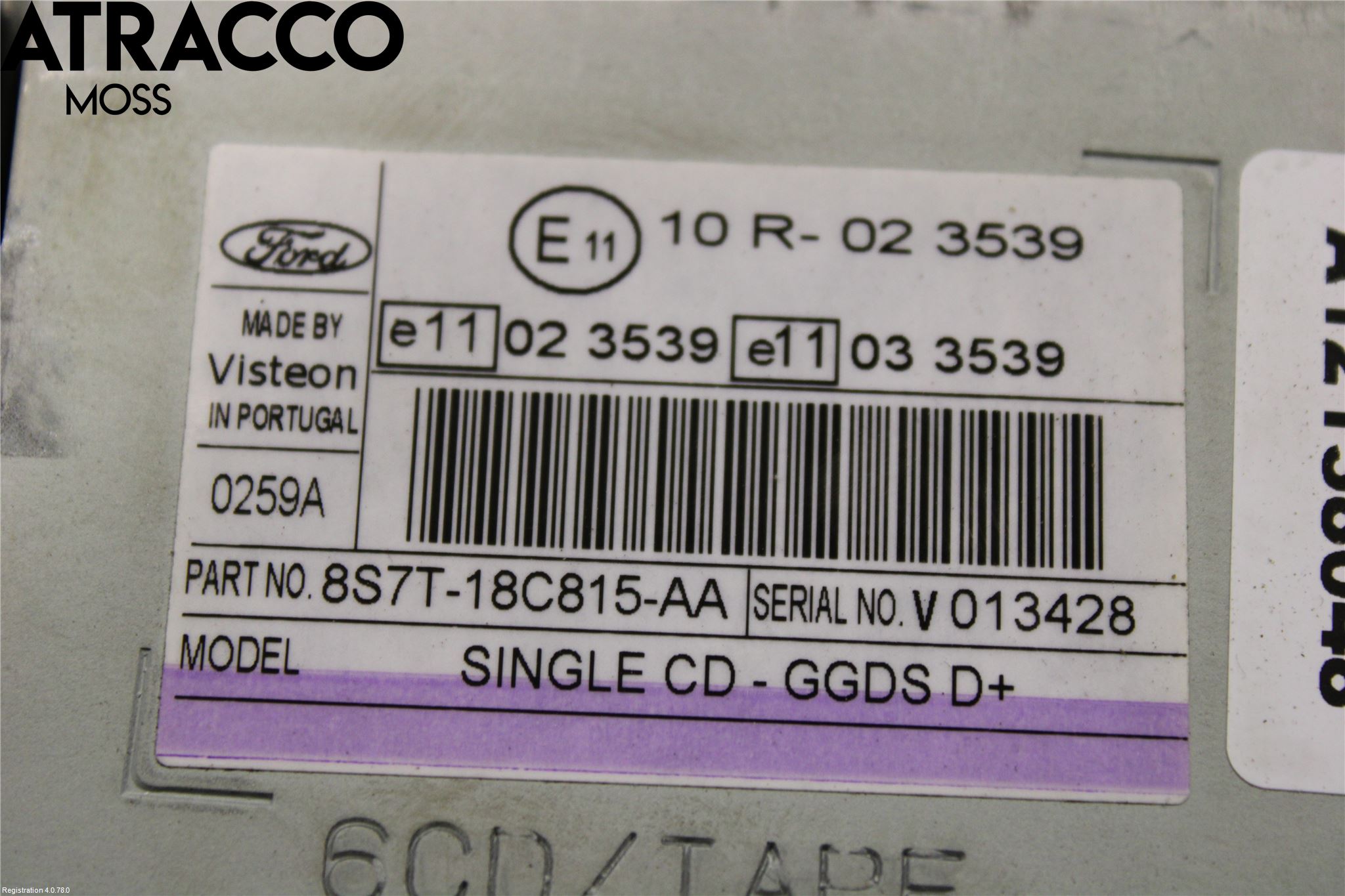 Ford MONDEO 07-15 Stereo Radio Med Cd