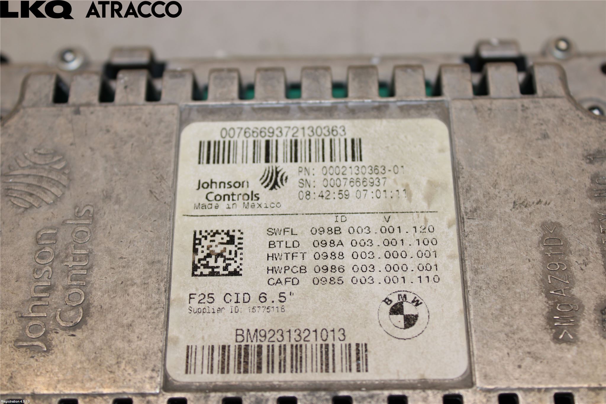 BMW X3 F25 10-17 Multifunktionsdisplay