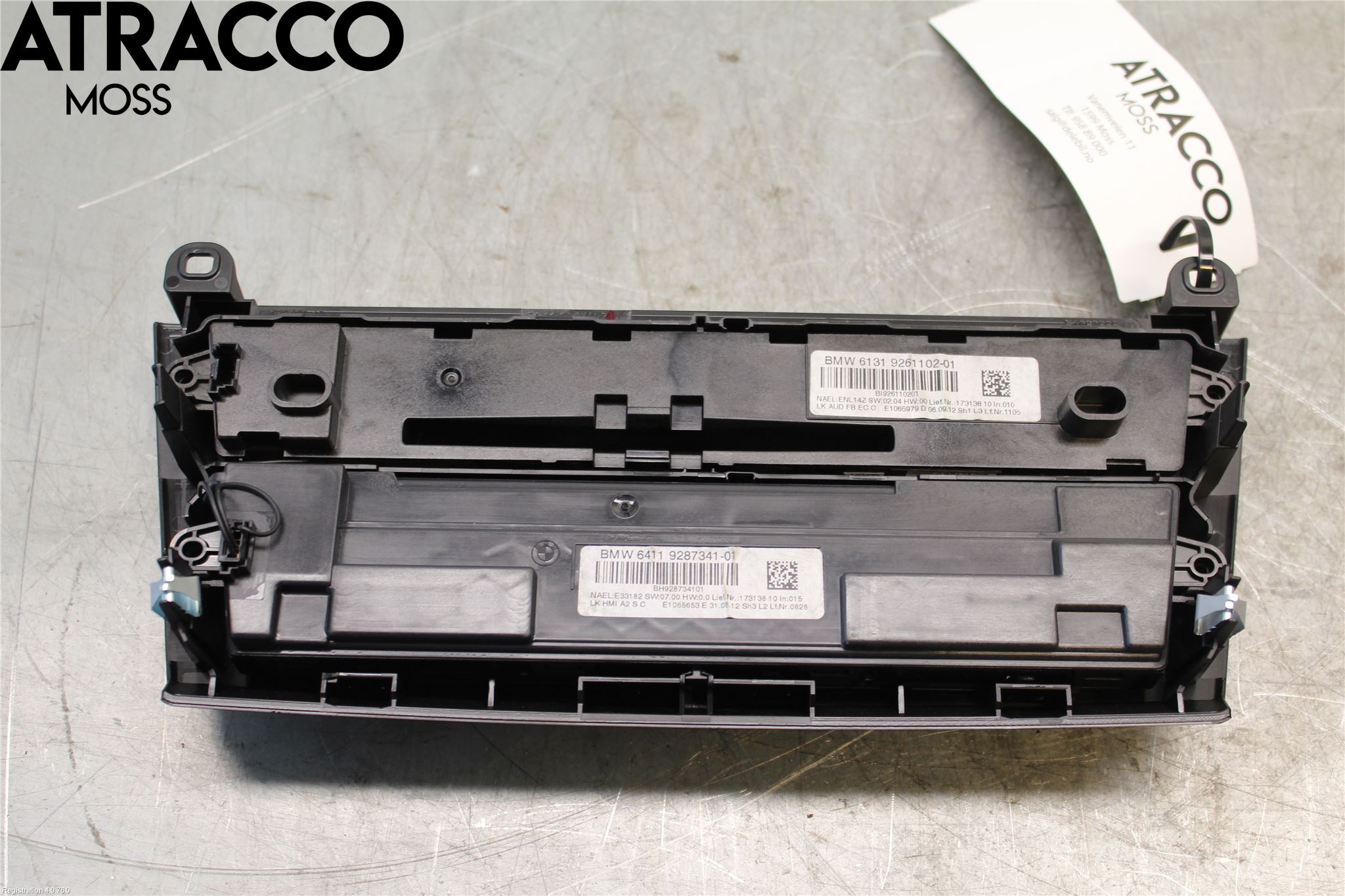 BMW 1 F20/F21 11-19 Varme Ac Betjening-Display