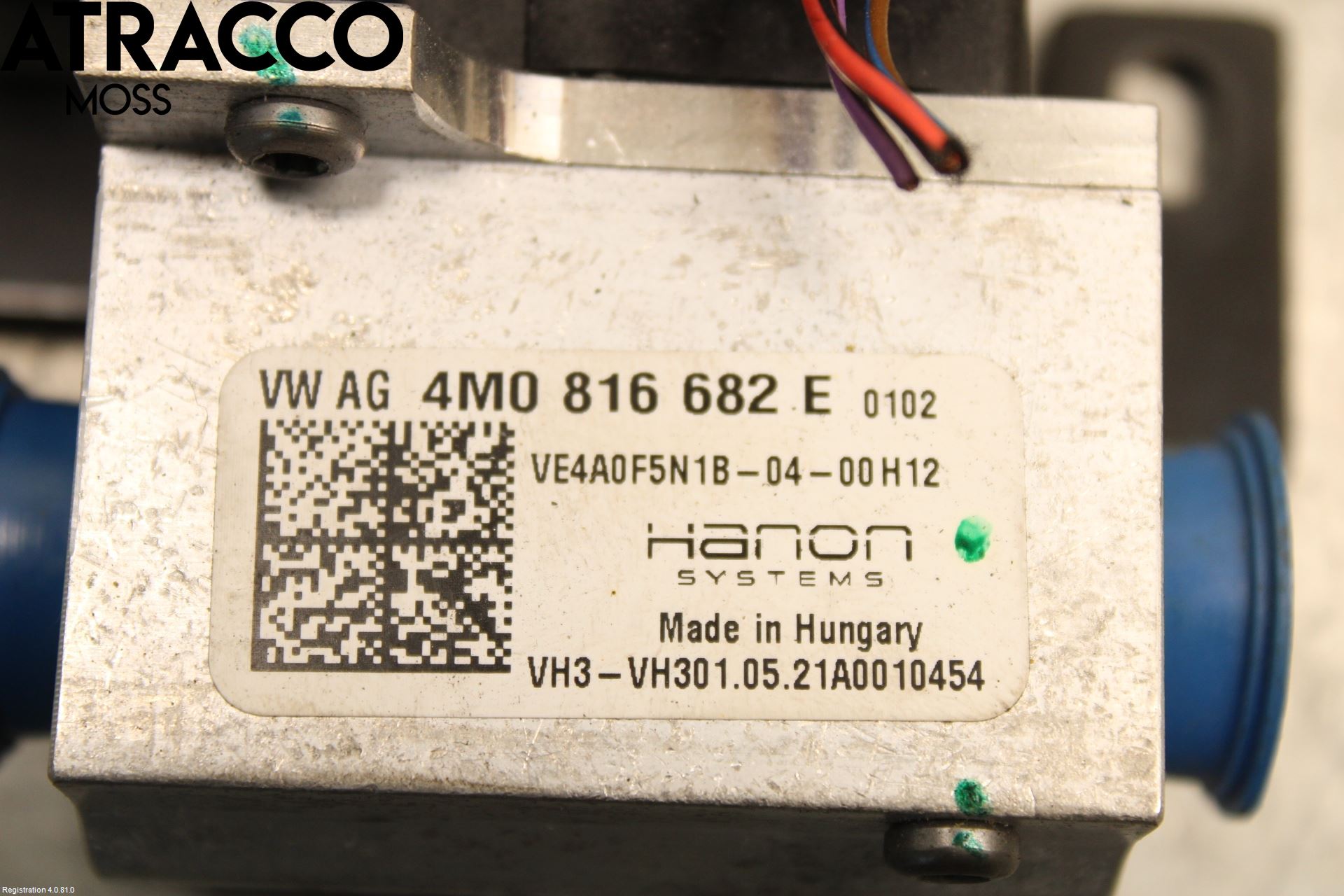 Porsche TAYCAN 20- Varmeventil