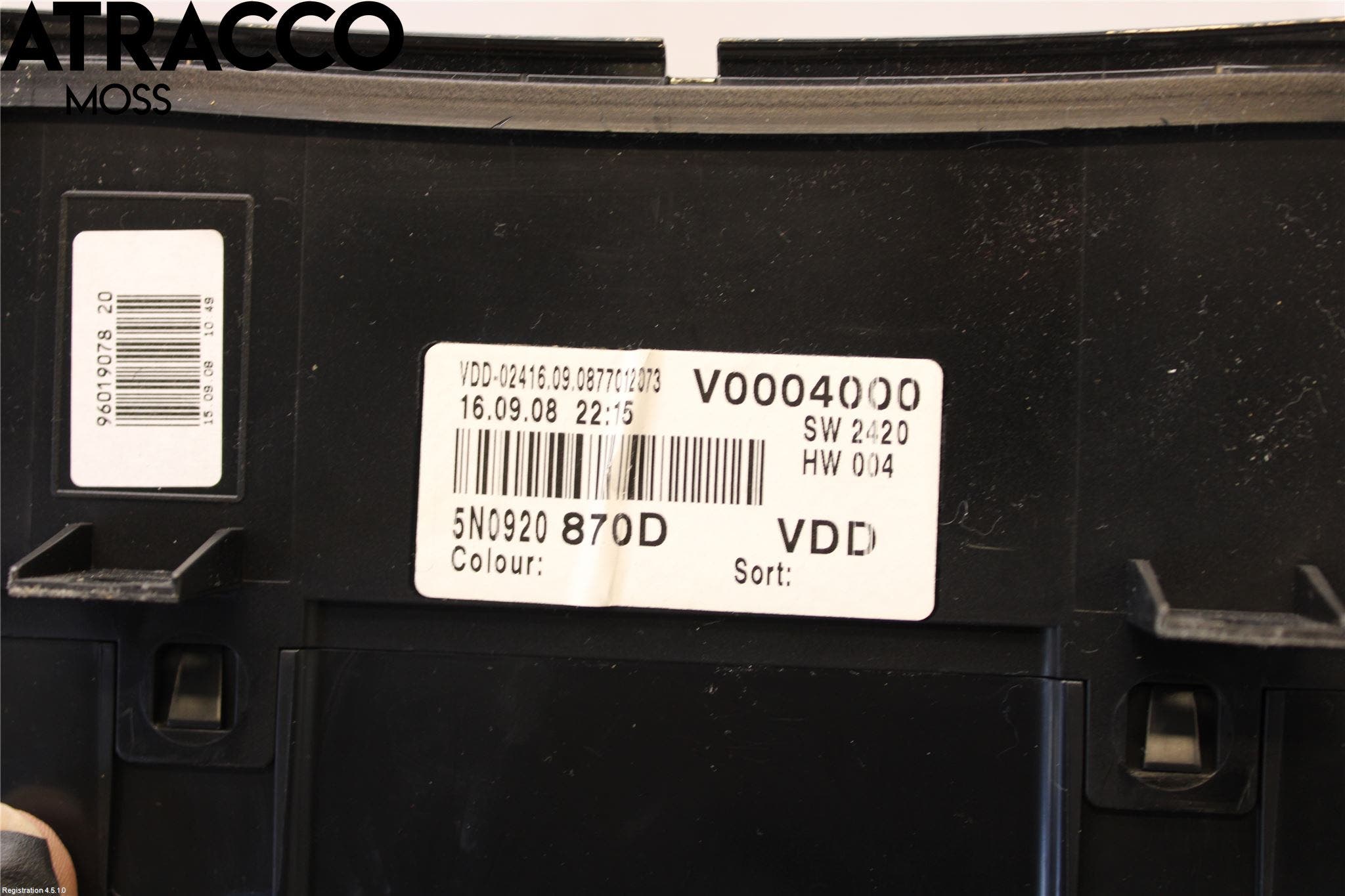 Volkswagen VW TIGUAN 07-16 Instr Kombinert