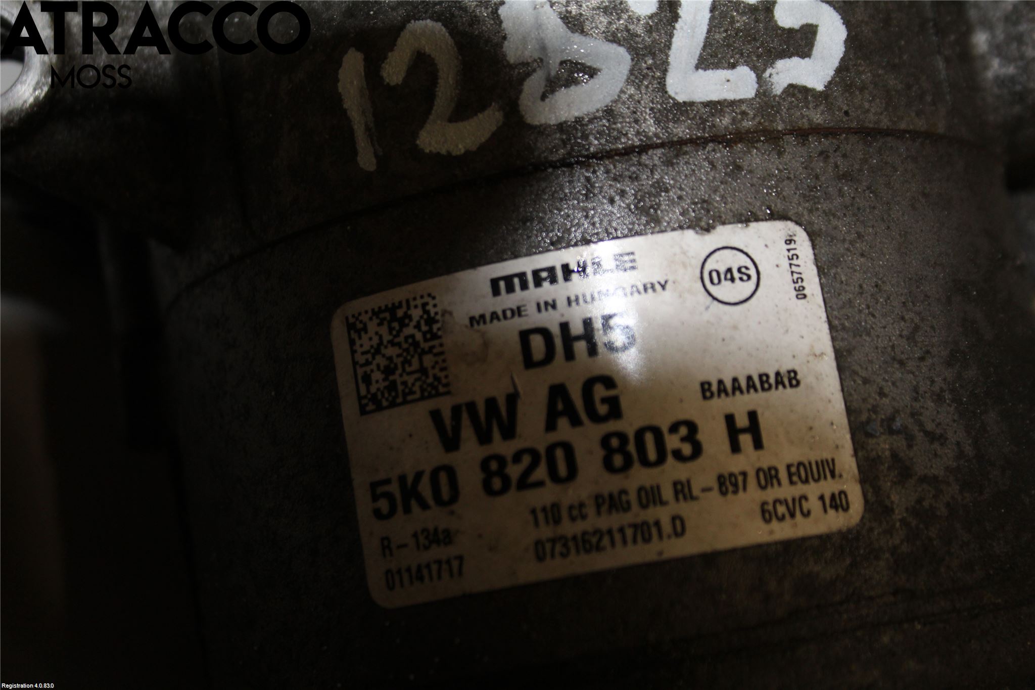 Volkswagen VW PASSAT 11-14 Varme Ac Kompressor