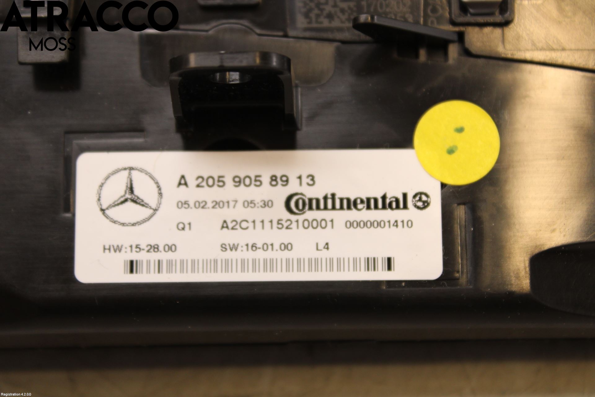 Mercedes-Benz MB C-KLASS (W205) 14-21 Varme Ac Betjening-Display