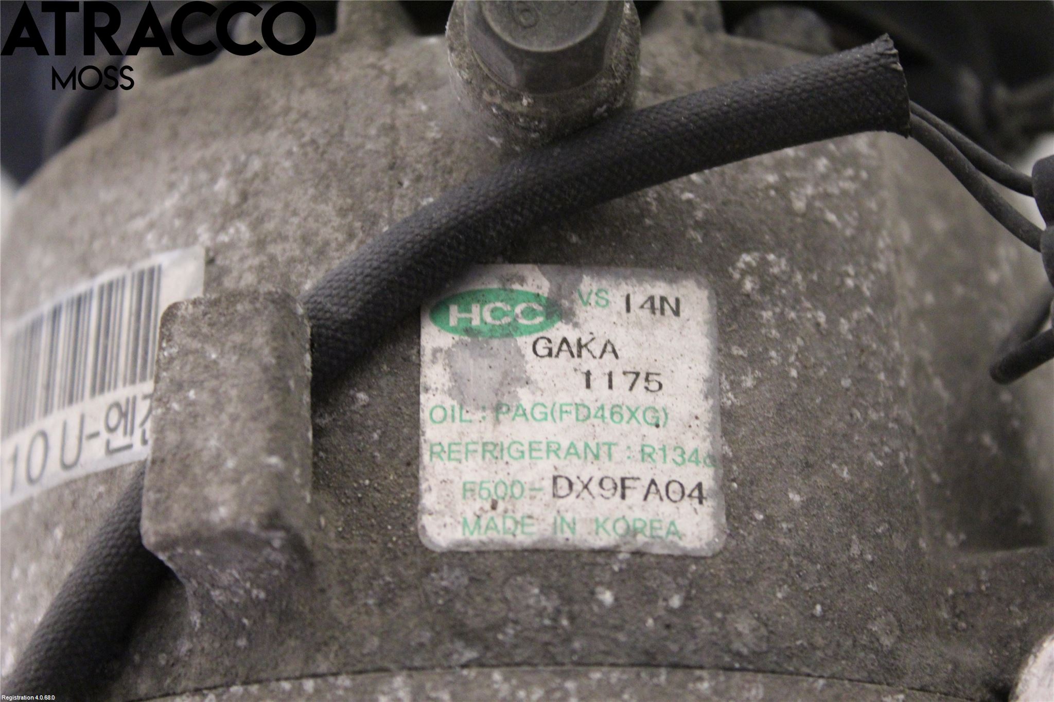 Kia SPORTAGE (SL) 11-15 Varme Ac Kompressor