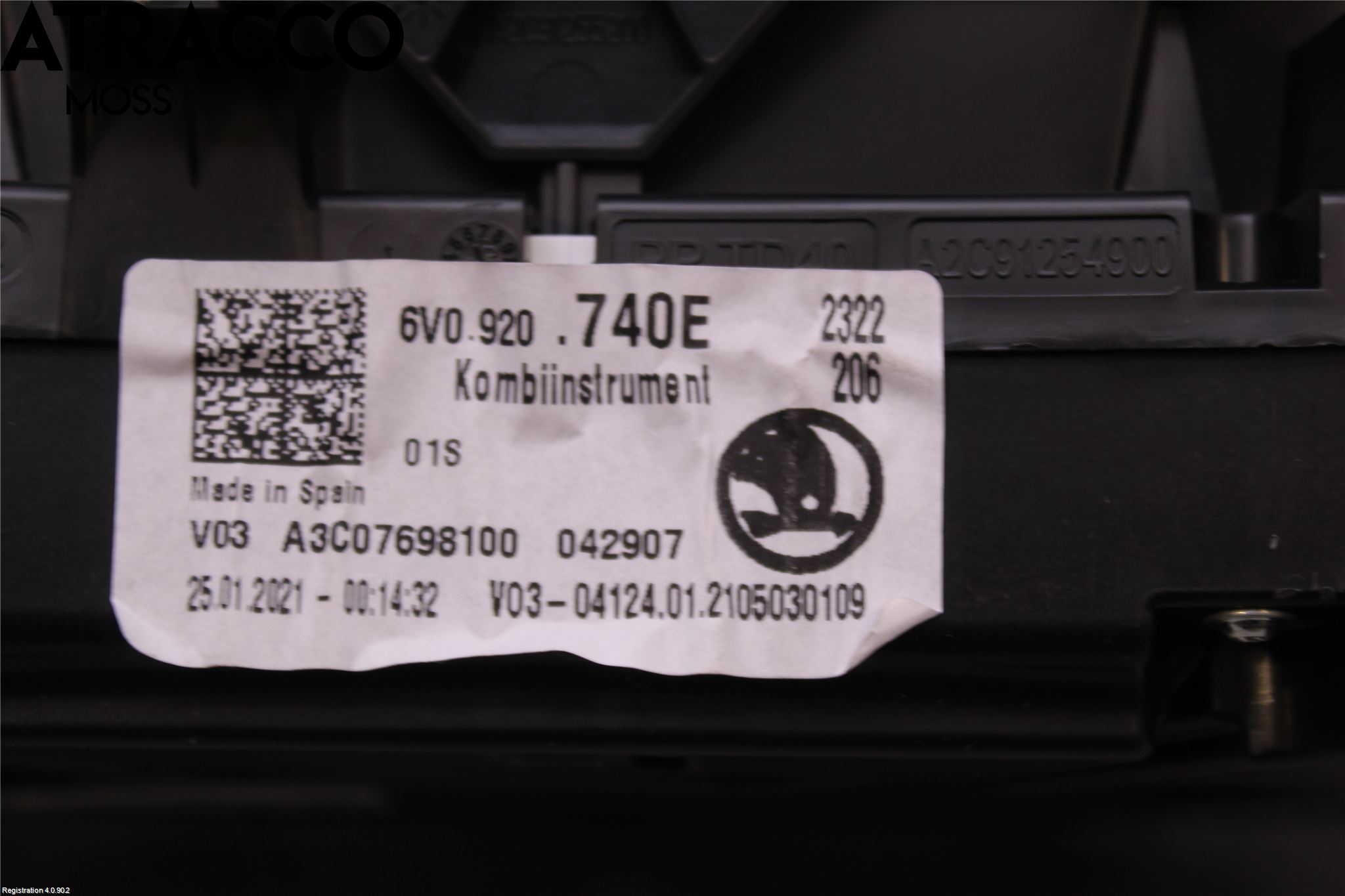 Skoda FABIA 15-21 Instr Kombinert