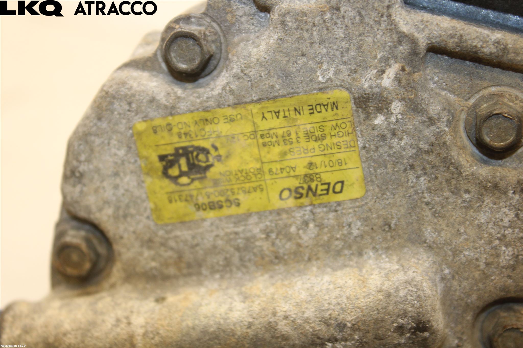 Fiat 500 07- Varme Ac Kompressor