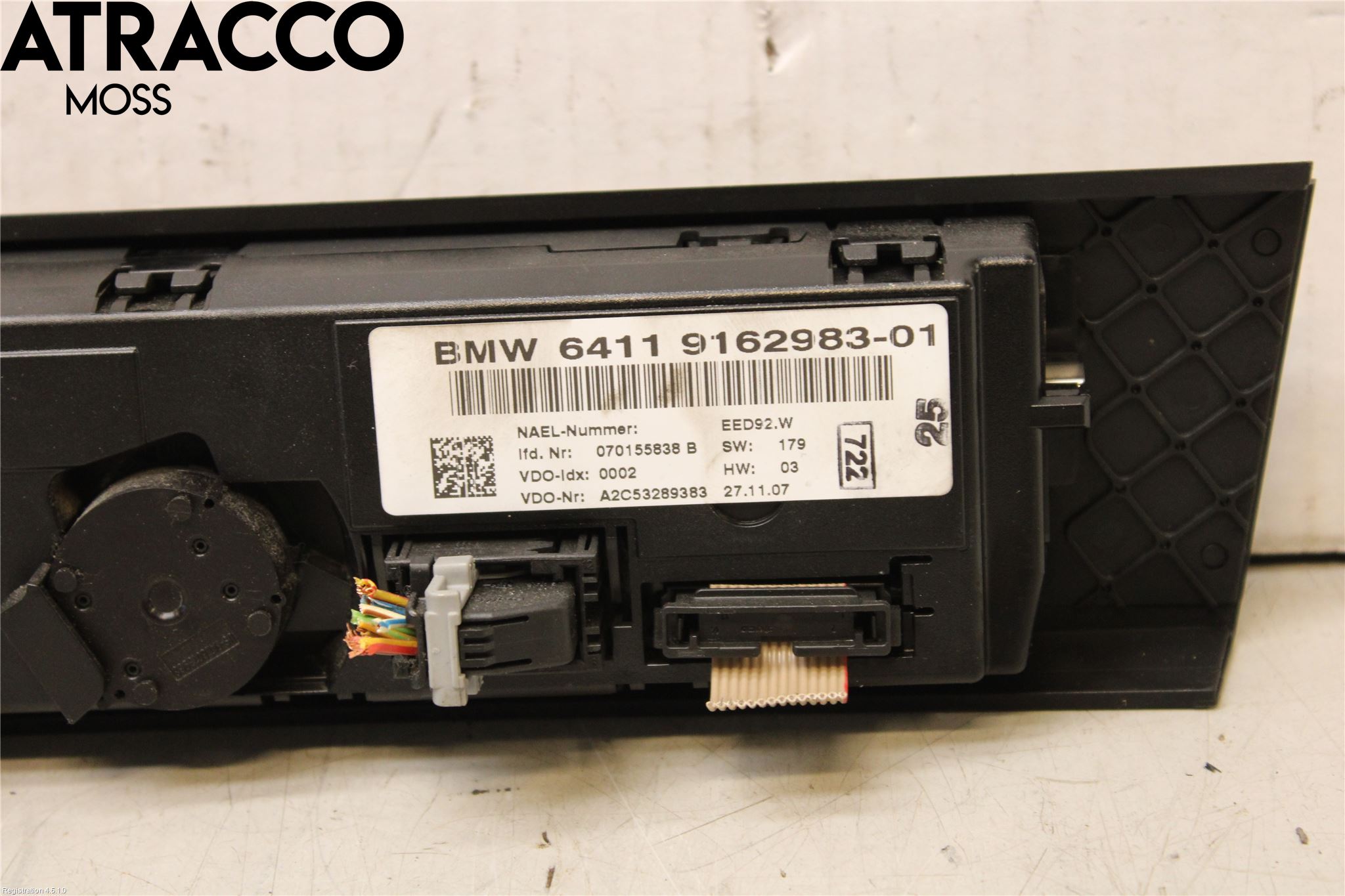 BMW 3 E90/91 SED/TOU 05-12 Varme Ac Betjening-Display