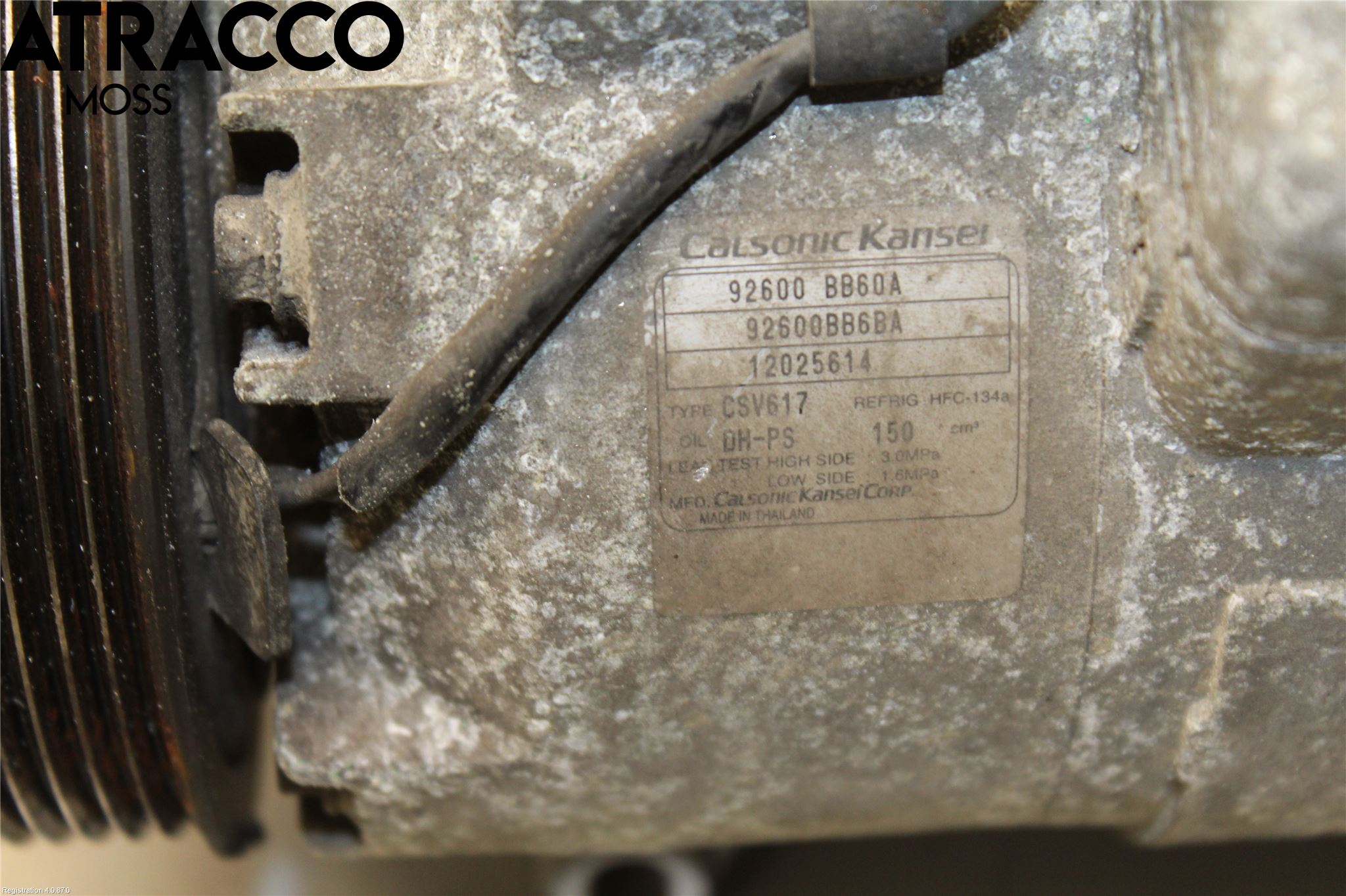 Nissan QASHQAI+2  10-14 Varme Ac Kompressor