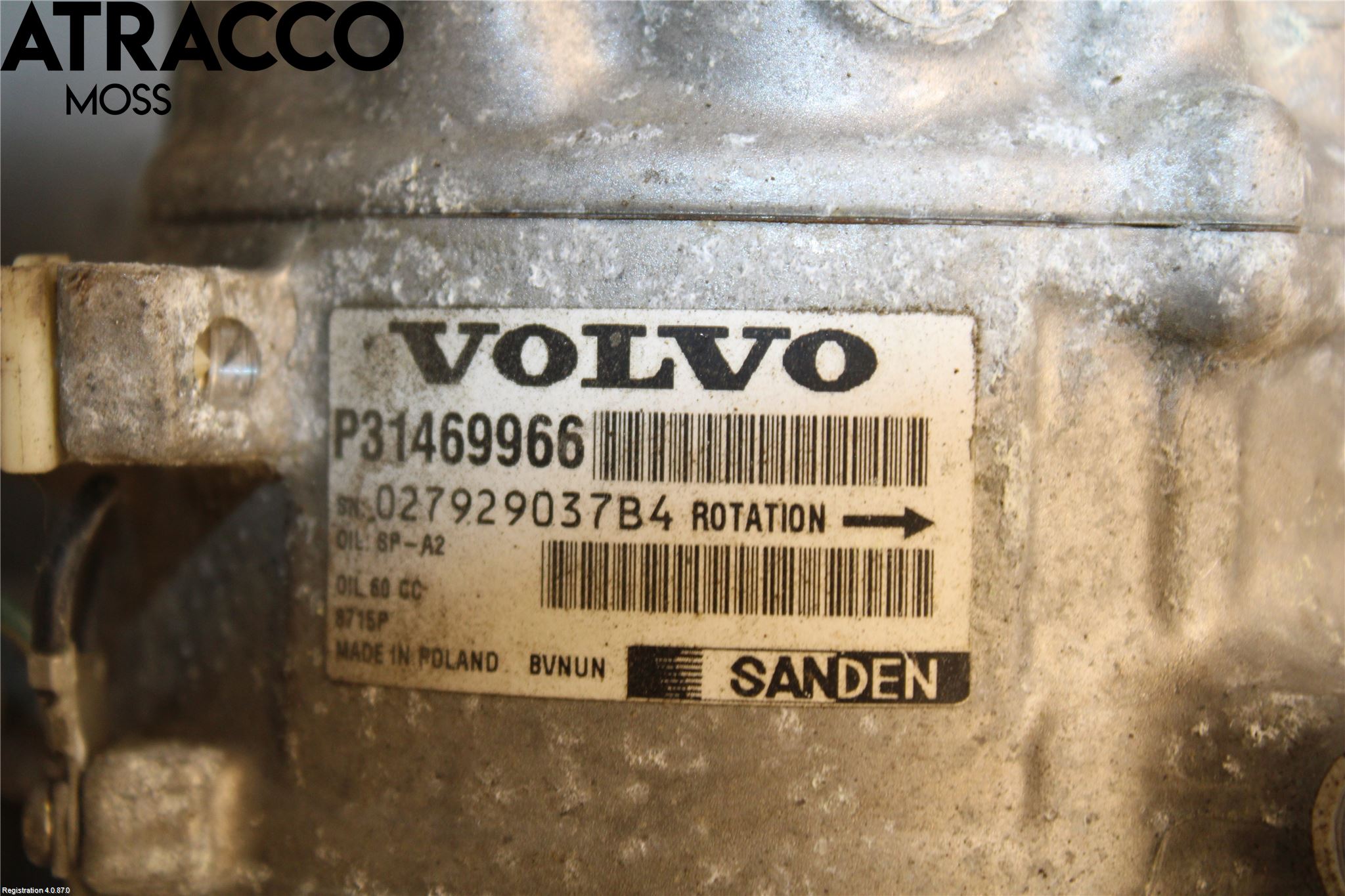 Volvo S90 17->> Varme Ac Kompressor