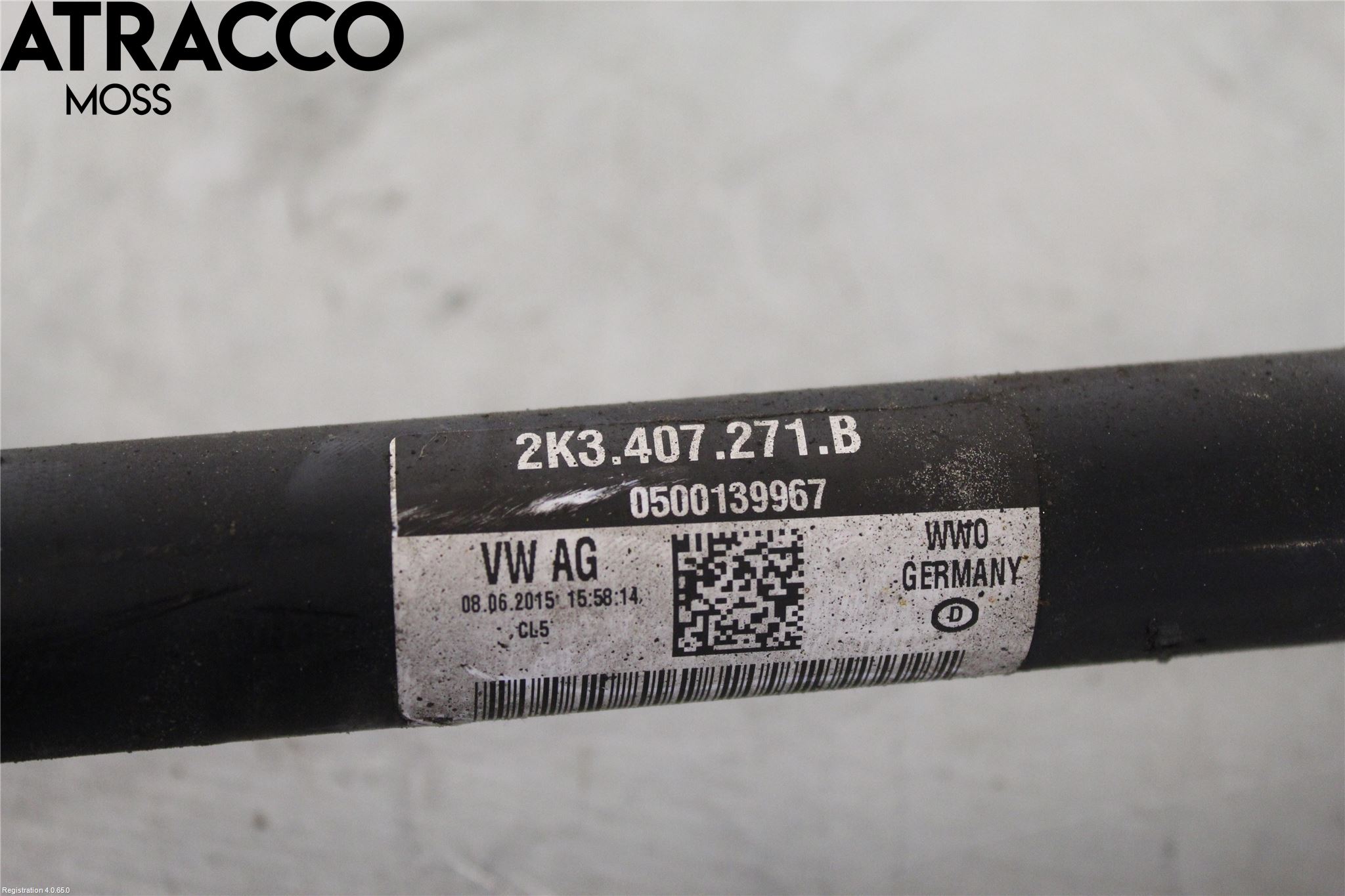 Volkswagen VW CADDY 16-20 Drivaksel Foran Kompl Venstre