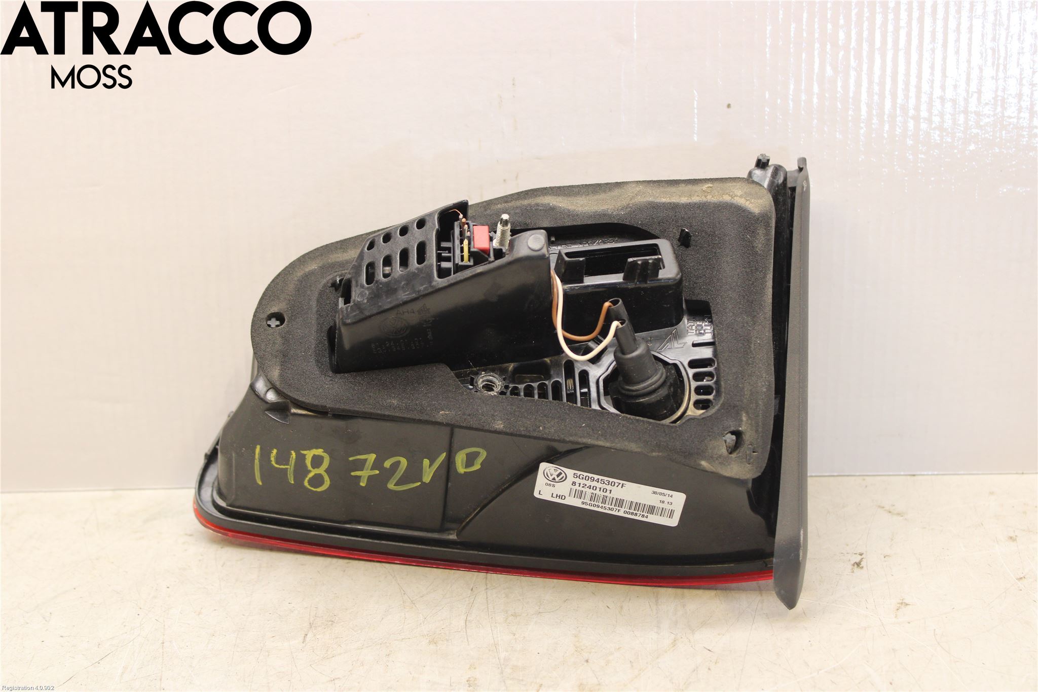 Volkswagen VW GOLF / E-GOLF VII 13-20 Baklykt Venstre  På Luke(Indre