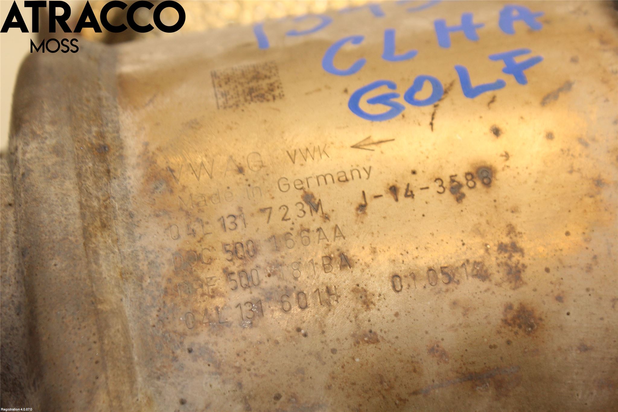 Volkswagen VW GOLF / E-GOLF VII 13-20 Eksos Partikketfilter