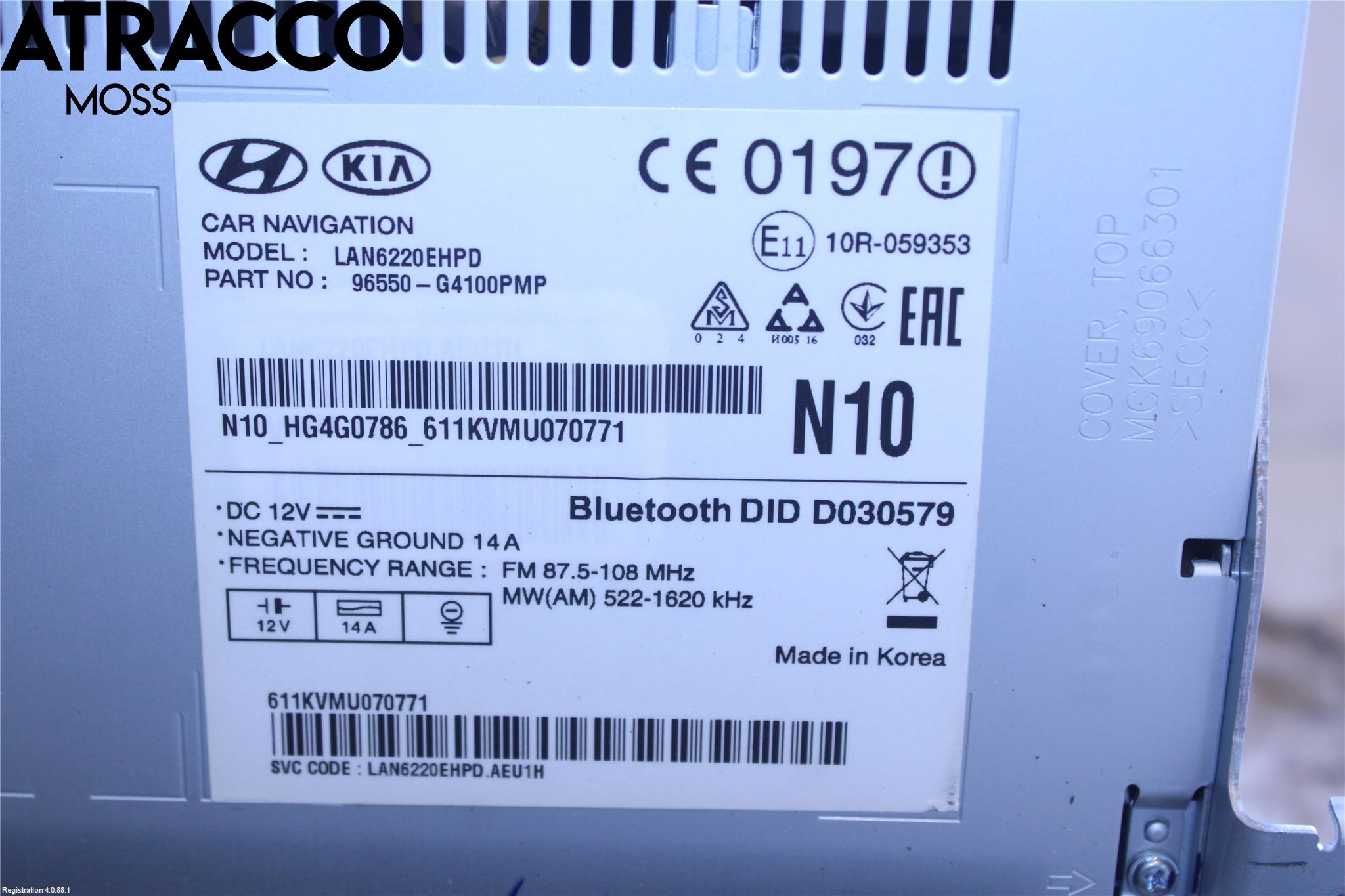 Hyundai i30 PD 17- Stereo Radio