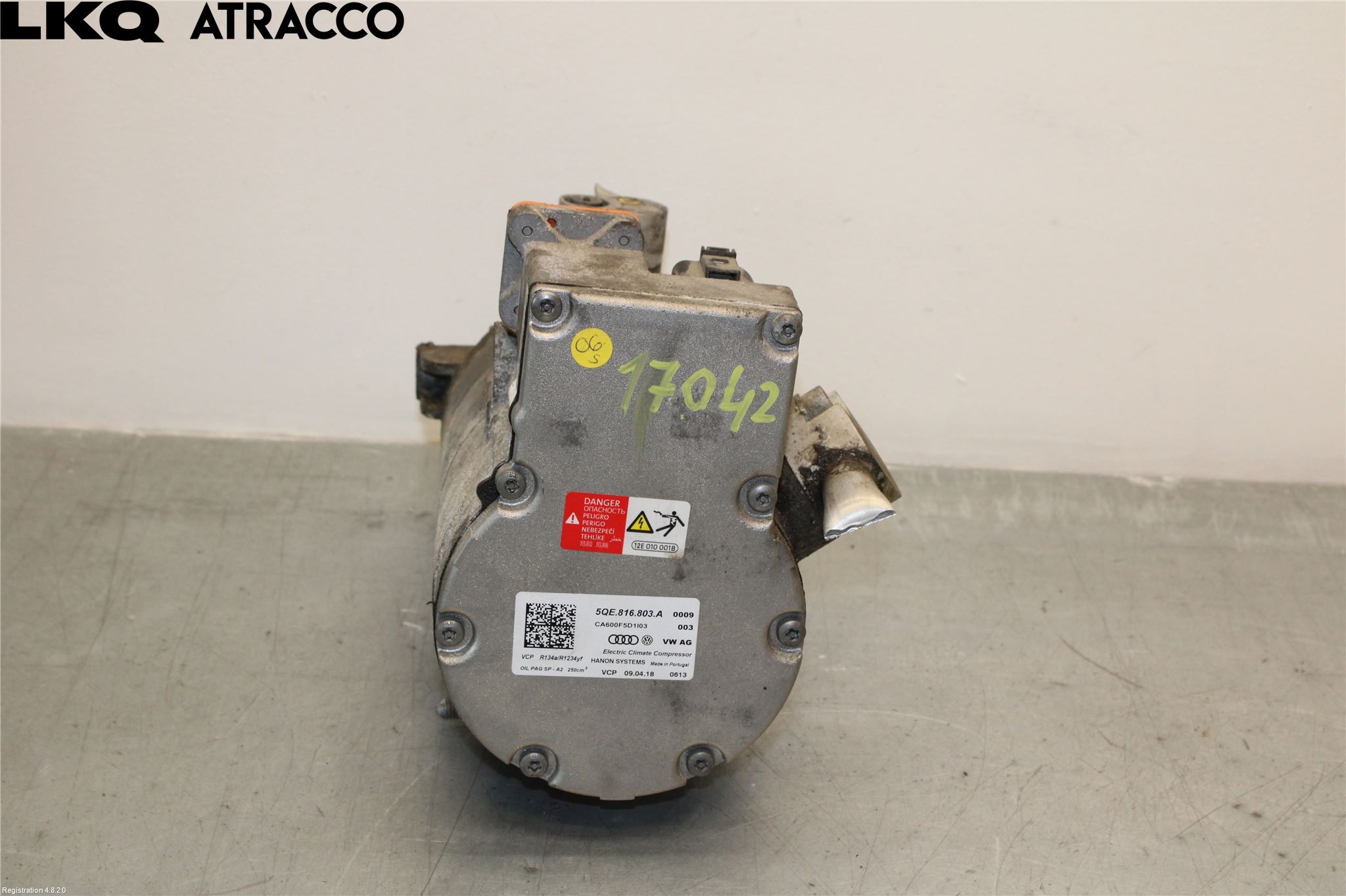 Volkswagen VW GOLF / E-GOLF VII 13-20 Varme Ac Kompressor