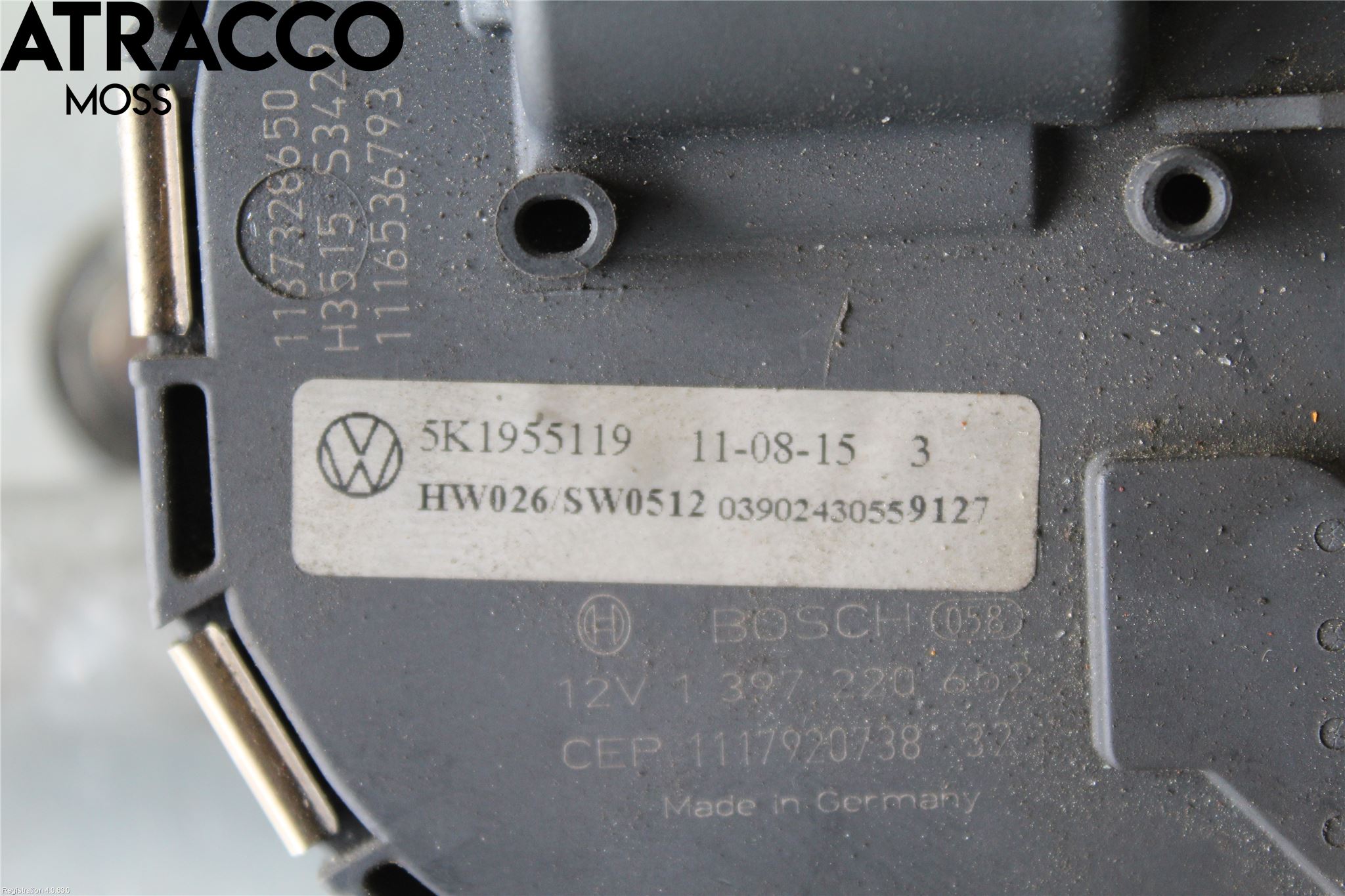 Volkswagen VW GOLF VI 09-13 Viskermotor Frontrute