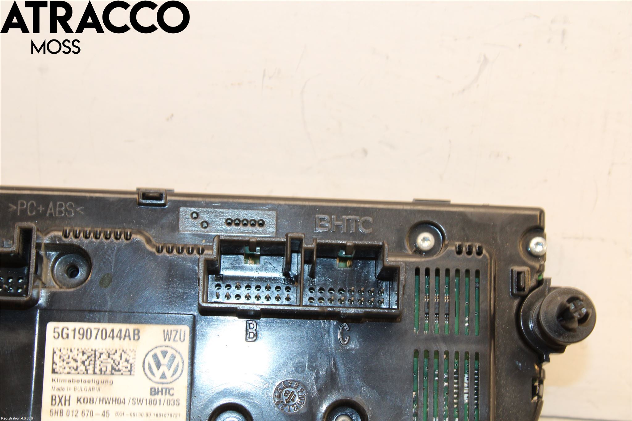 Volkswagen VW GOLF / E-GOLF VII 13-20 Varme Ac Betjening-Display