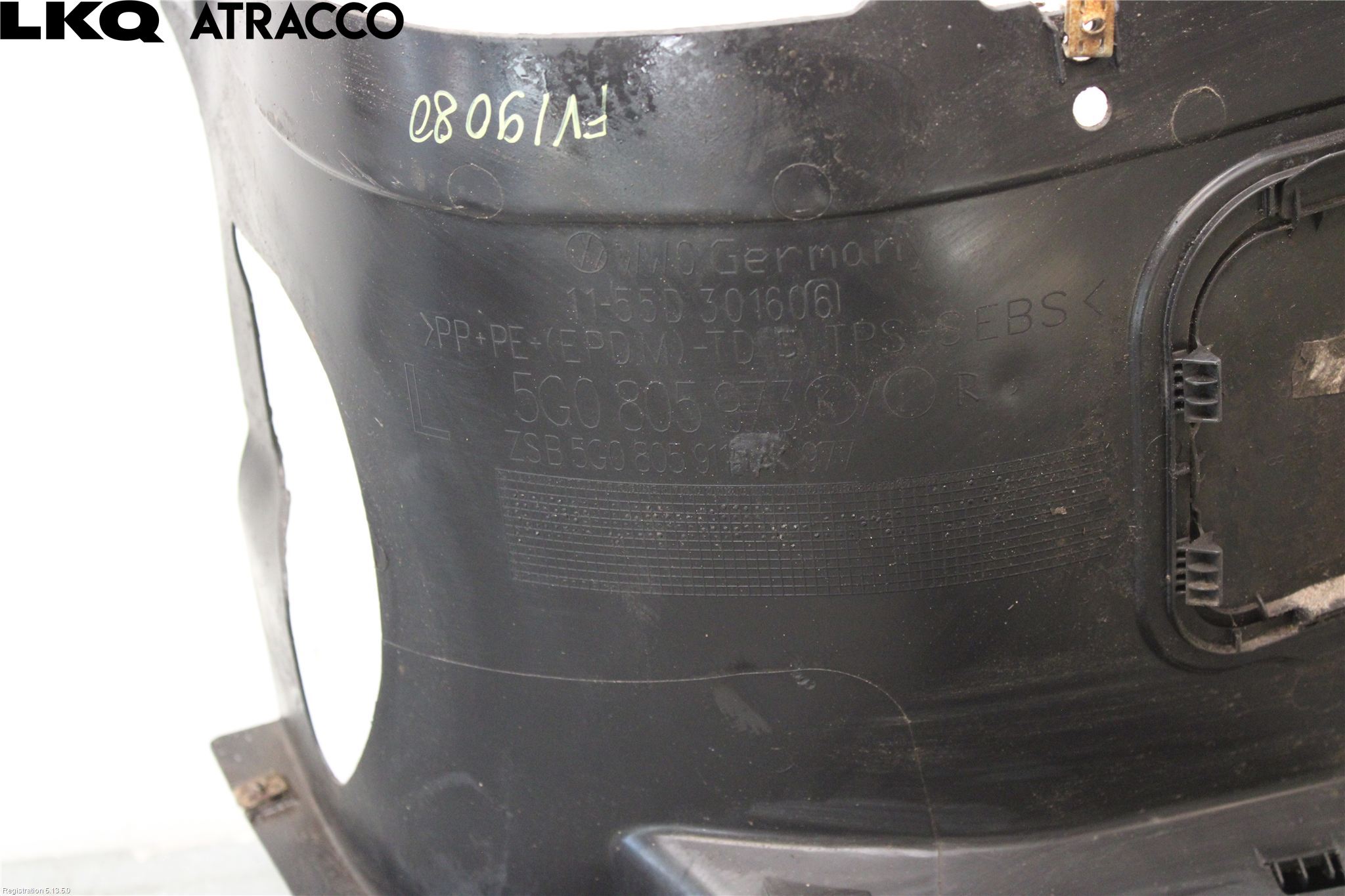 Volkswagen VW GOLF / E-GOLF VII 13-20 Skjerm Indre