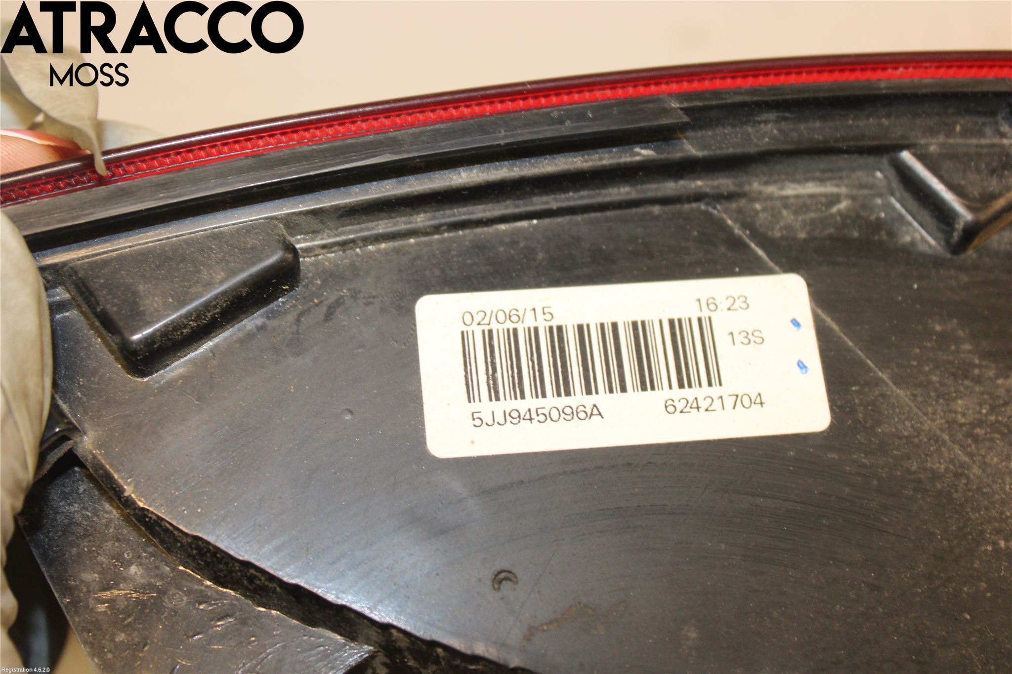 Skoda RAPID Baklykt Høyre