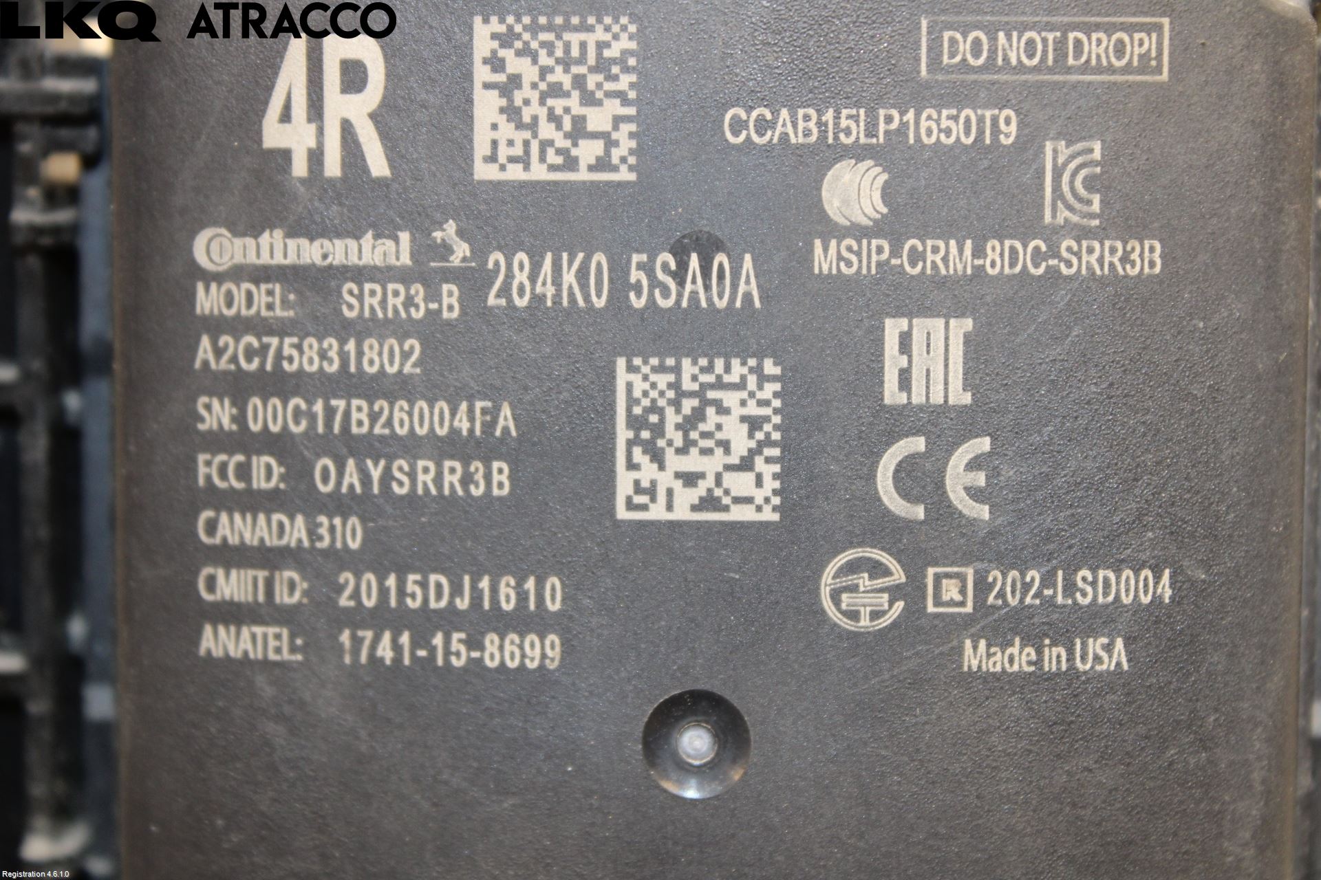 Nissan LEAF 18- Sensor Kollisjonsbeskyttelse