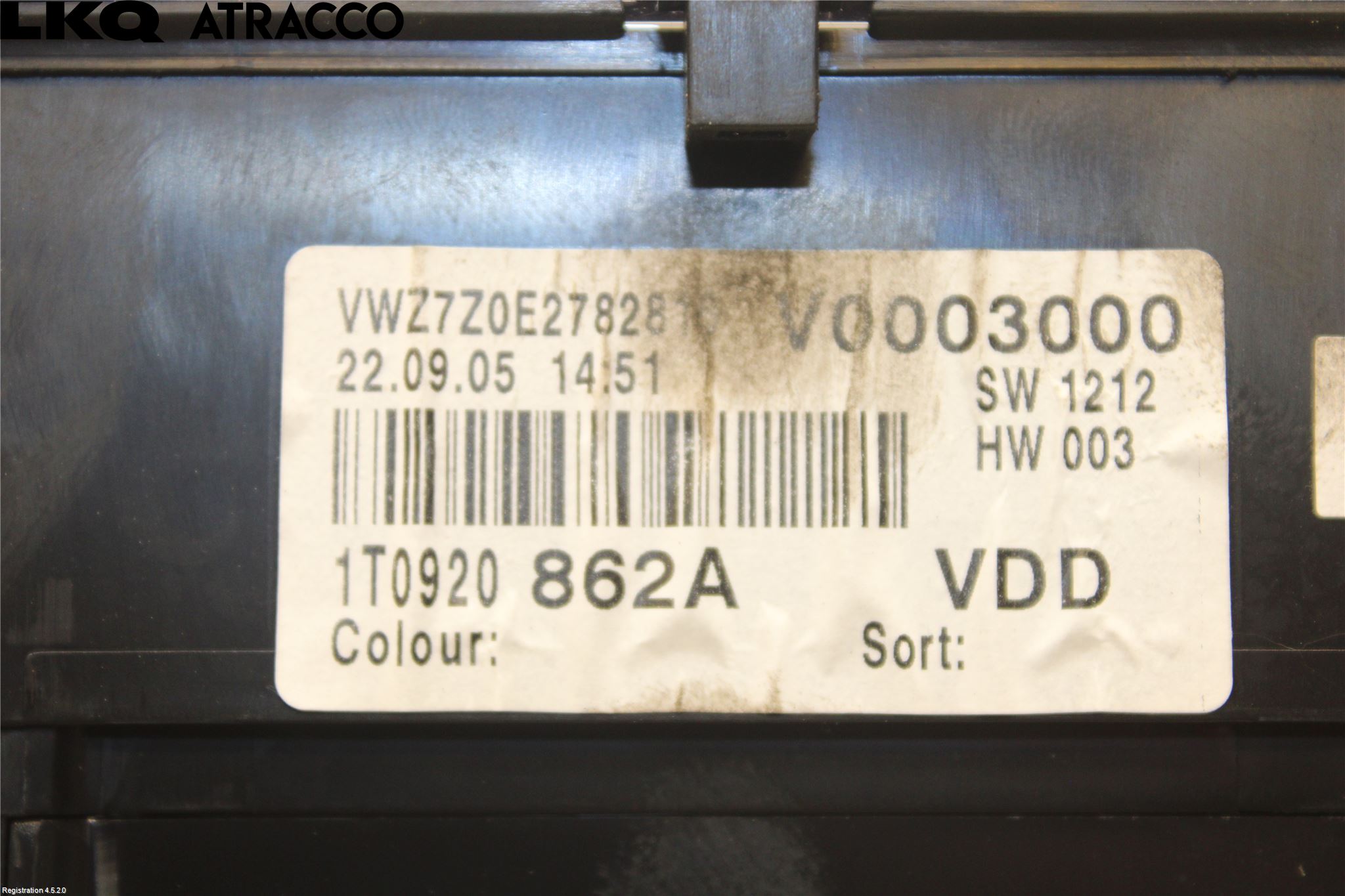 Volkswagen VW TOURAN 03-10 Instr Kombinert