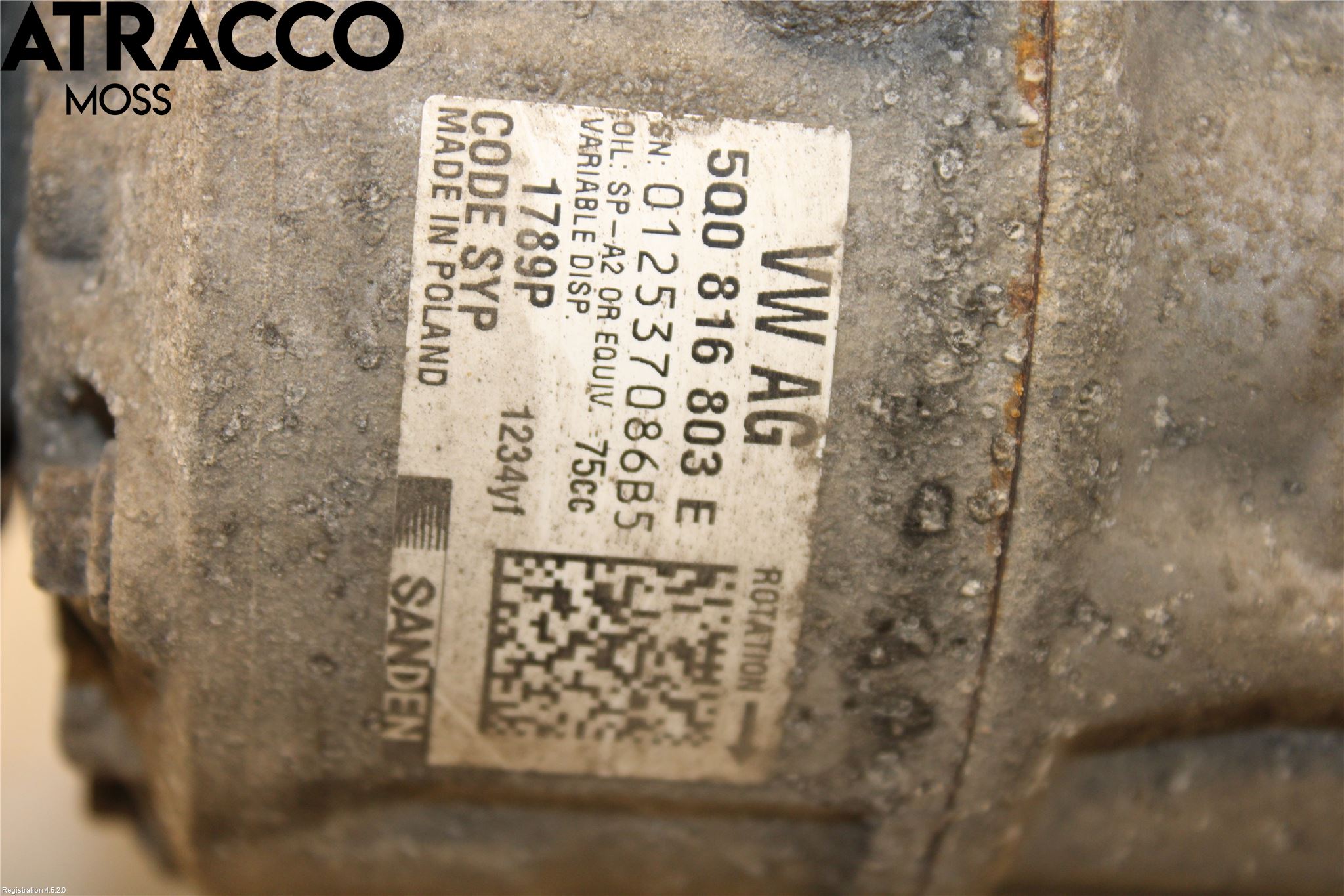 Skoda RAPID Varme Ac Kompressor