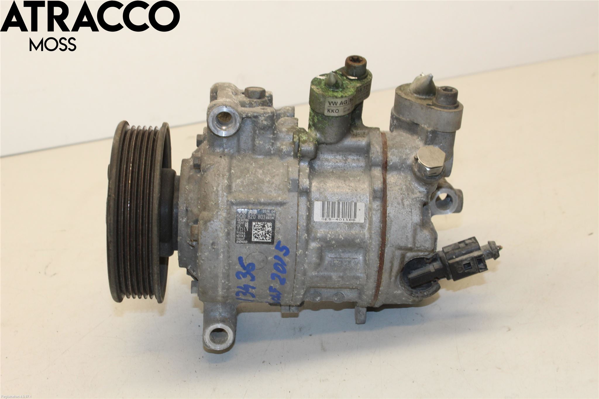 Volkswagen VW GOLF / E-GOLF VII 13-20 Varme Ac Kompressor