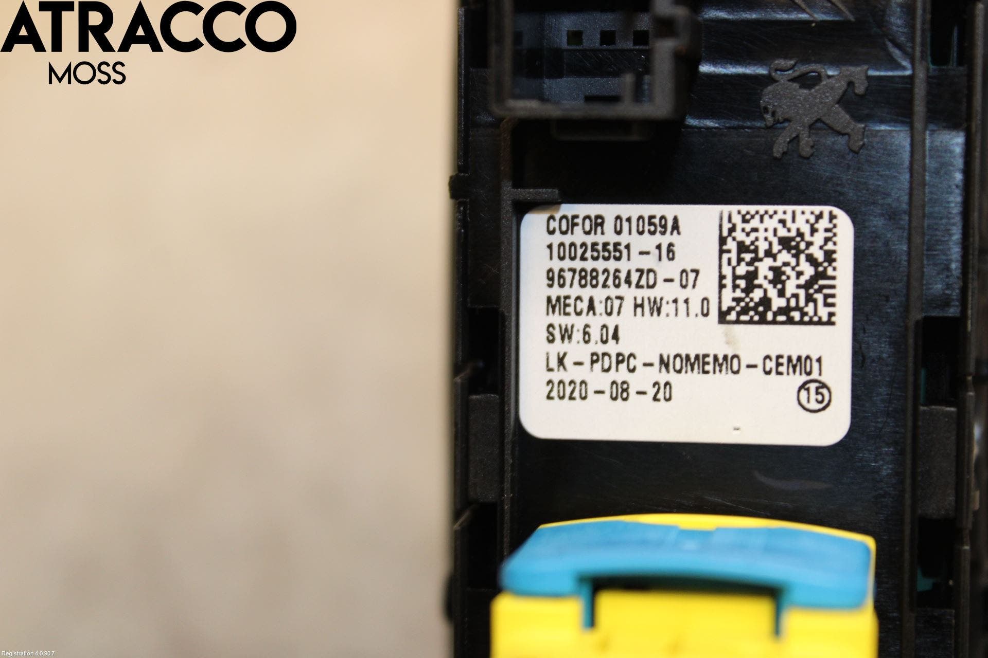 Peugeot 2008/E-2008 20- Bryter Vindusheis