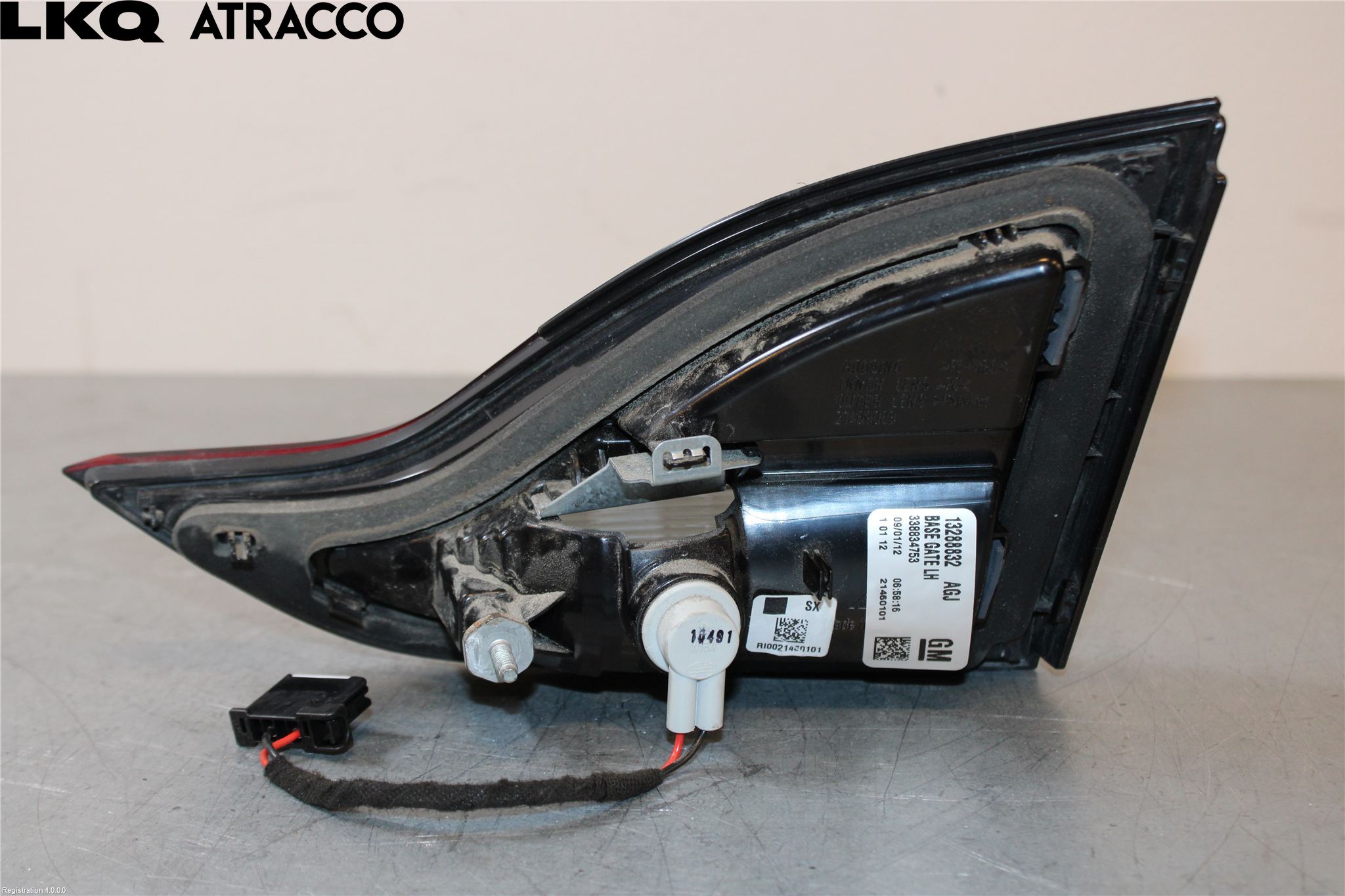 Opel ZAFIRA C 12-19 Baklykt Venstre  På Luke(Indre