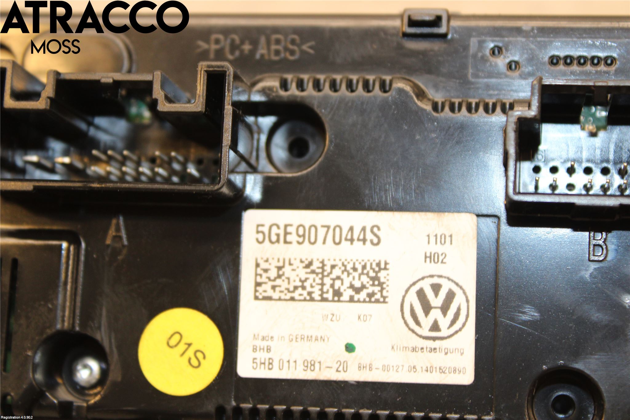 Volkswagen VW GOLF / E-GOLF VII 13-20 Varme Ac Betjening-Display