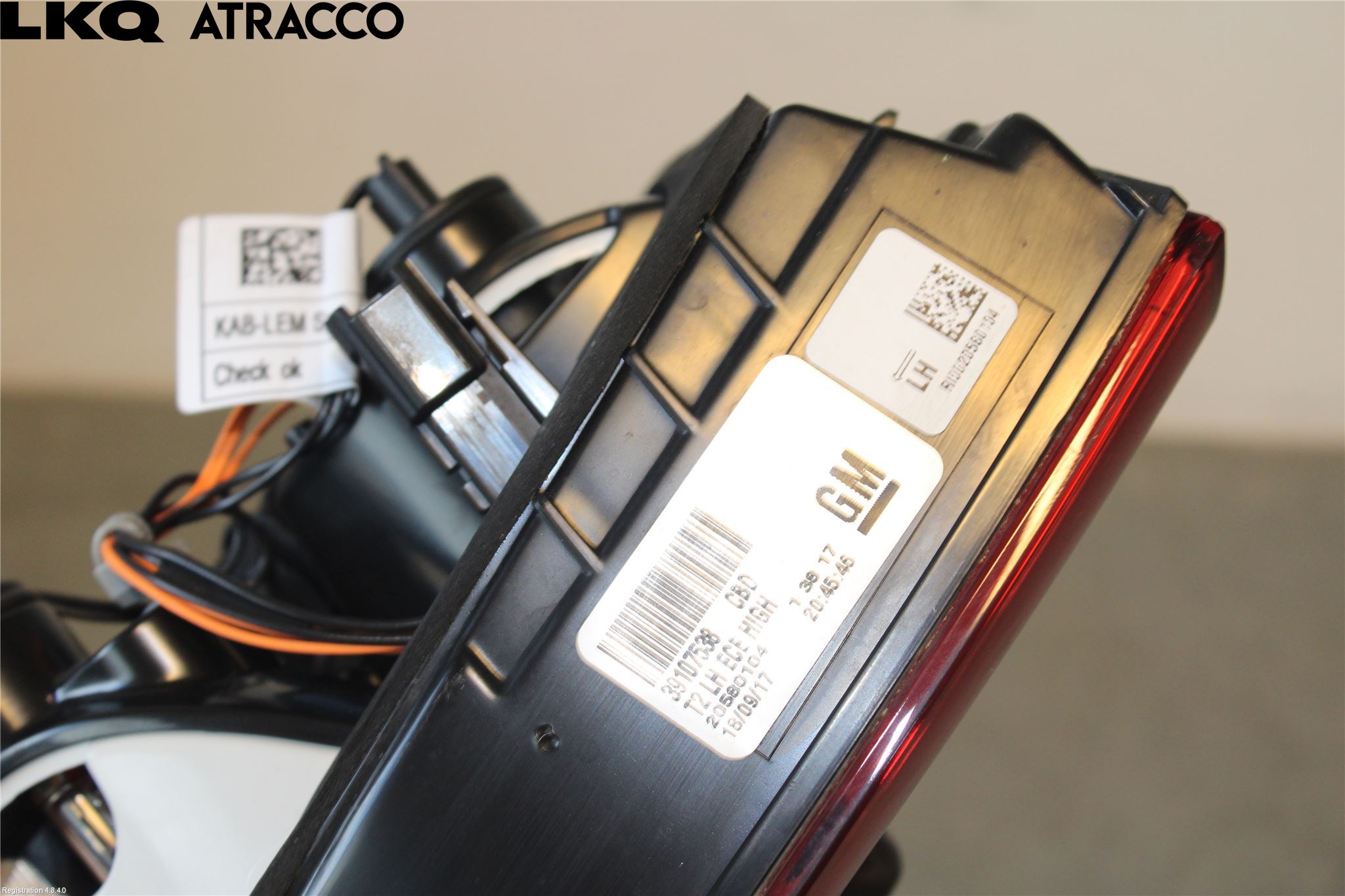 Opel INSIGNIA 17- Baklykt Venstre  På Luke(Indre