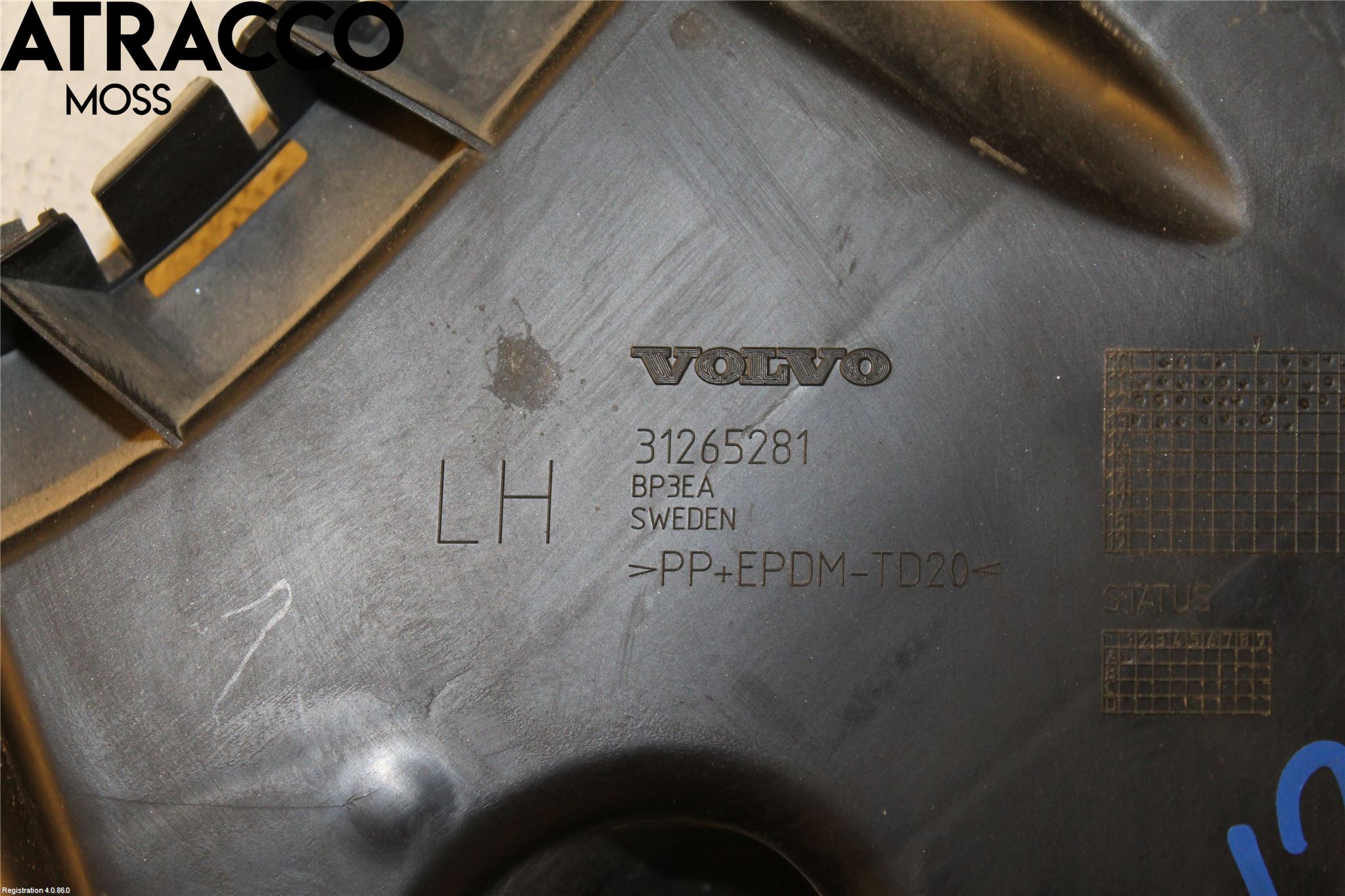 Volvo V60 11-13 Støtfanger Bak Feste