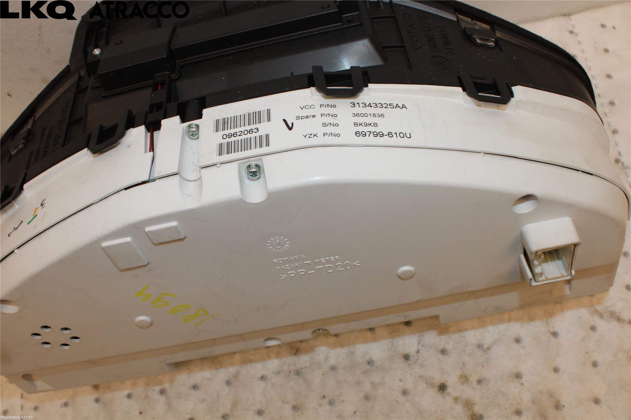 Volvo V60 11-13 Instr Speedometer