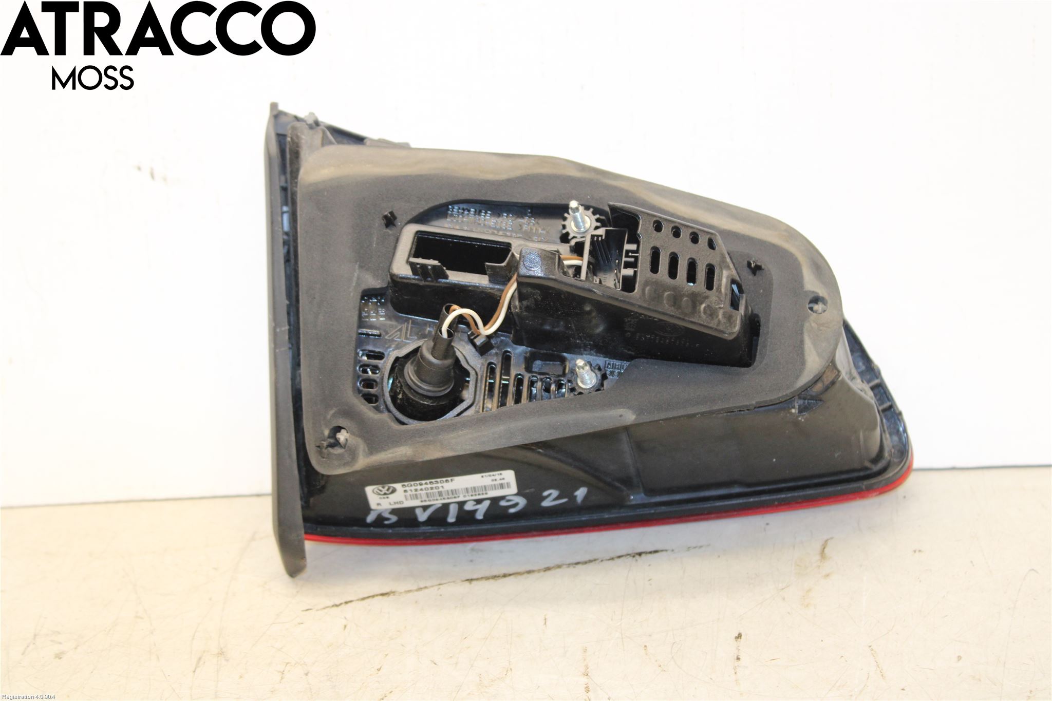 Volkswagen VW GOLF / E-GOLF VII 13-20 Baklykt Høyre  På Luke(Indre)