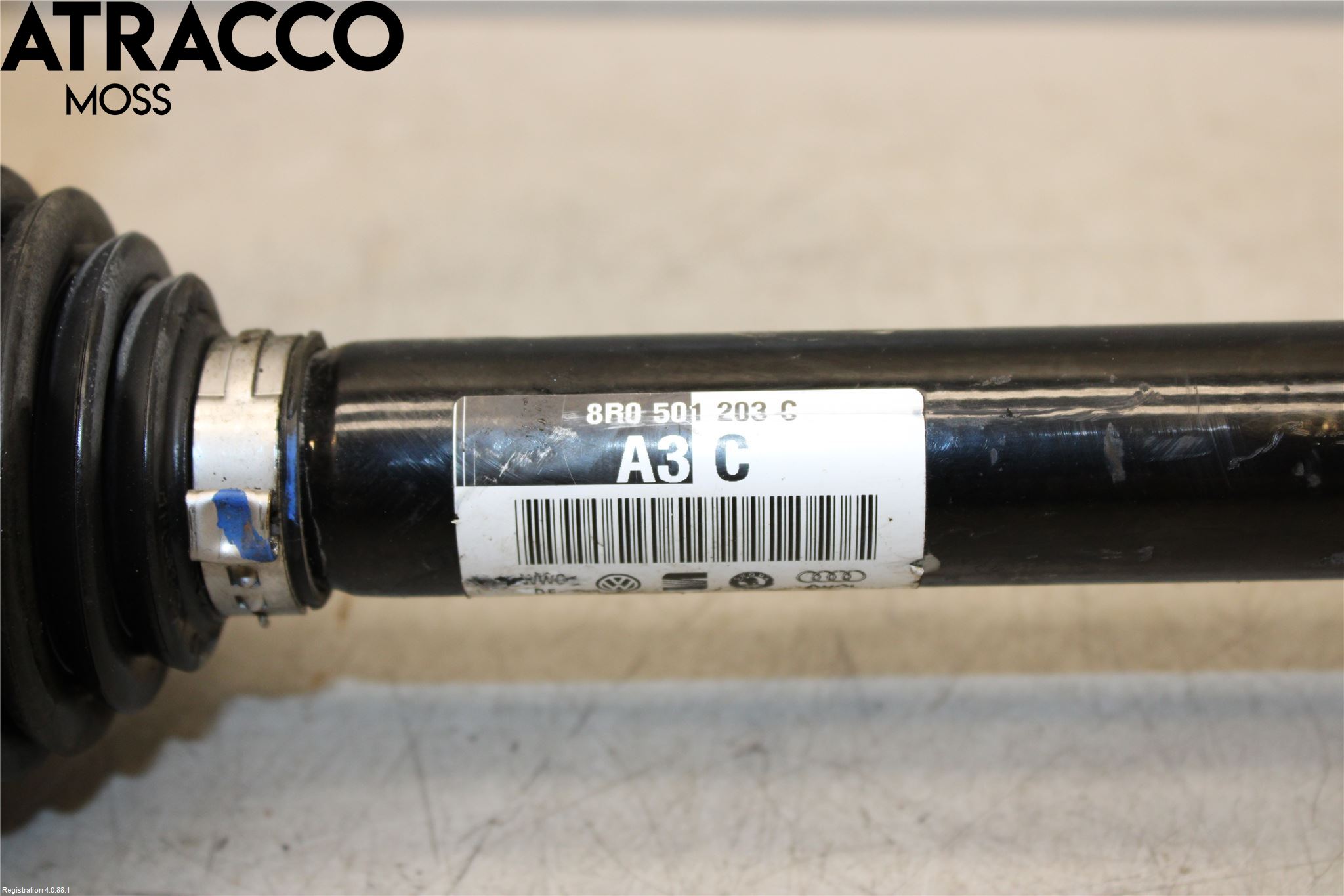 Audi Q5 09-16 Drivaksel Bak Kompl Høyre