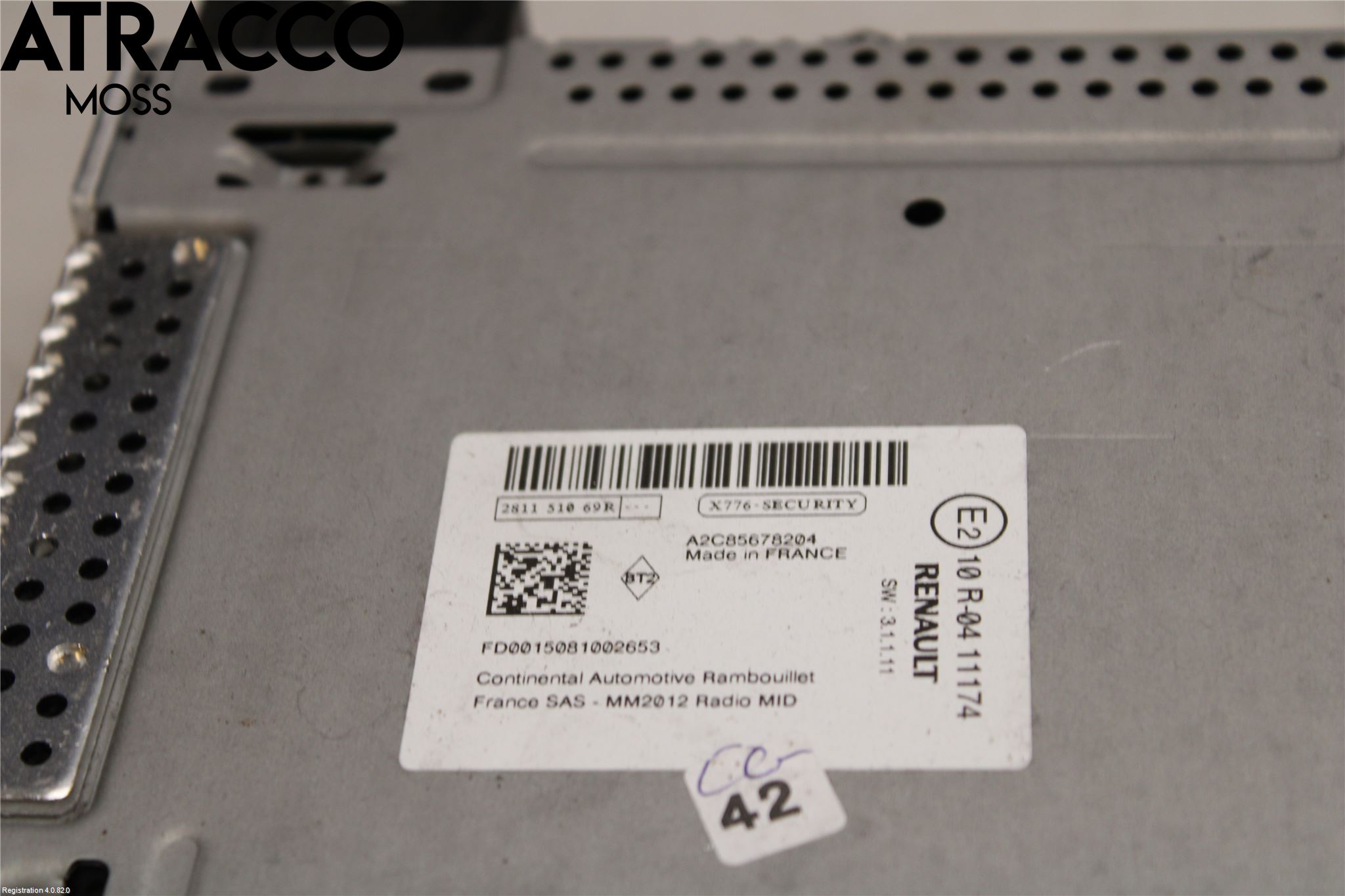 Renault ZOE/E-TECH 13- Stereo Radio