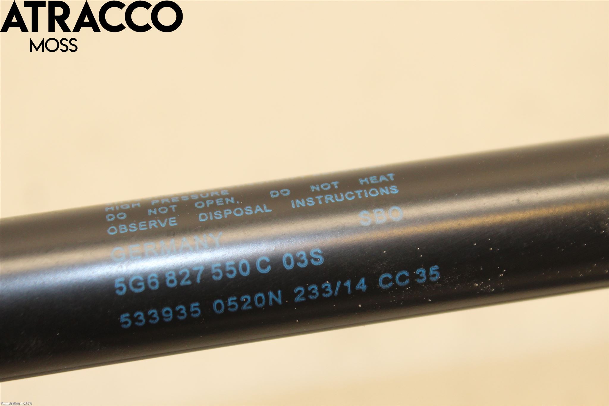 Volkswagen VW GOLF / E-GOLF VII 13-20 Bakluke Demper-Gassfjær