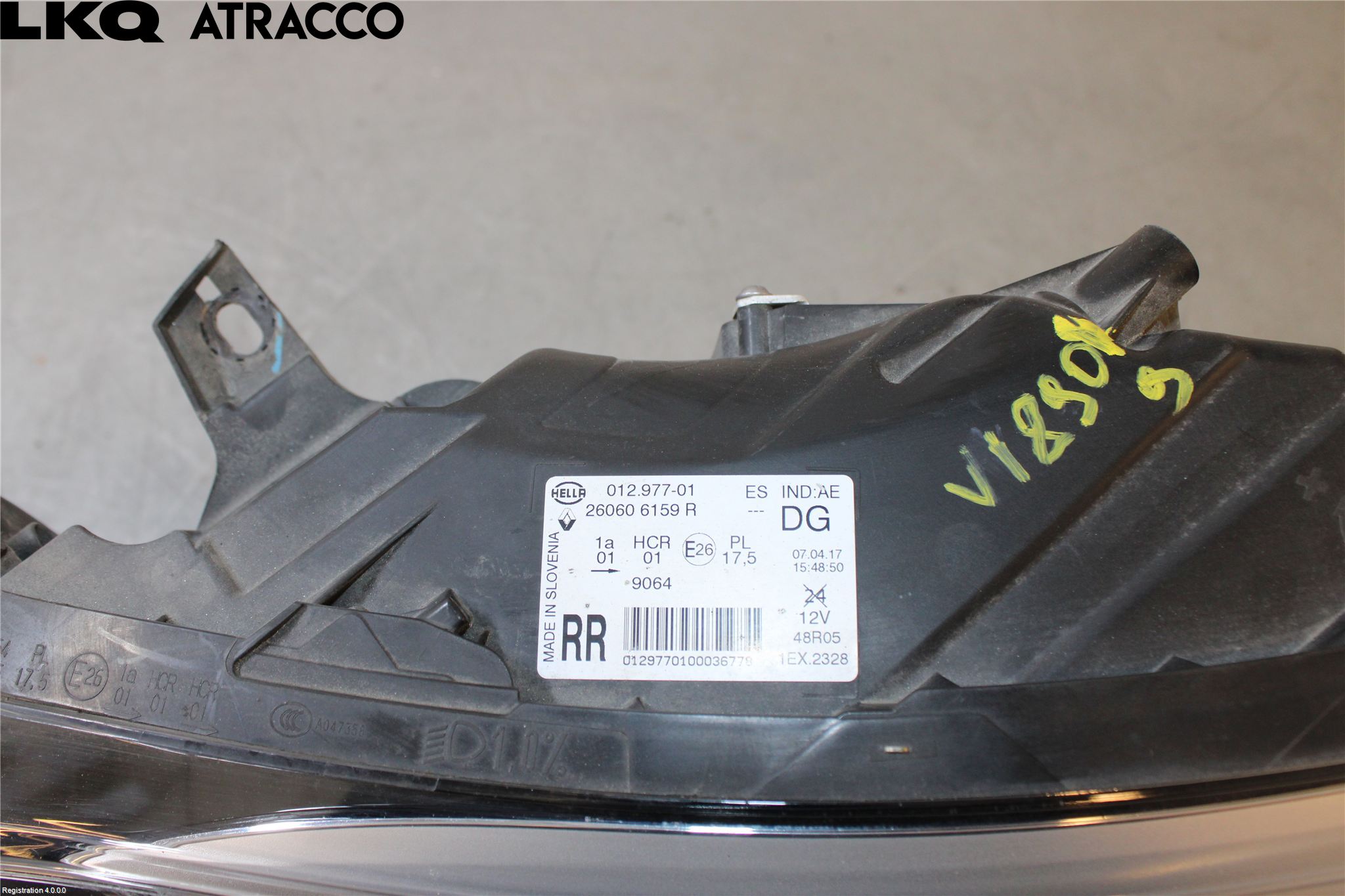 Renault CAPTUR 13-19 Frontlykt Venstre
