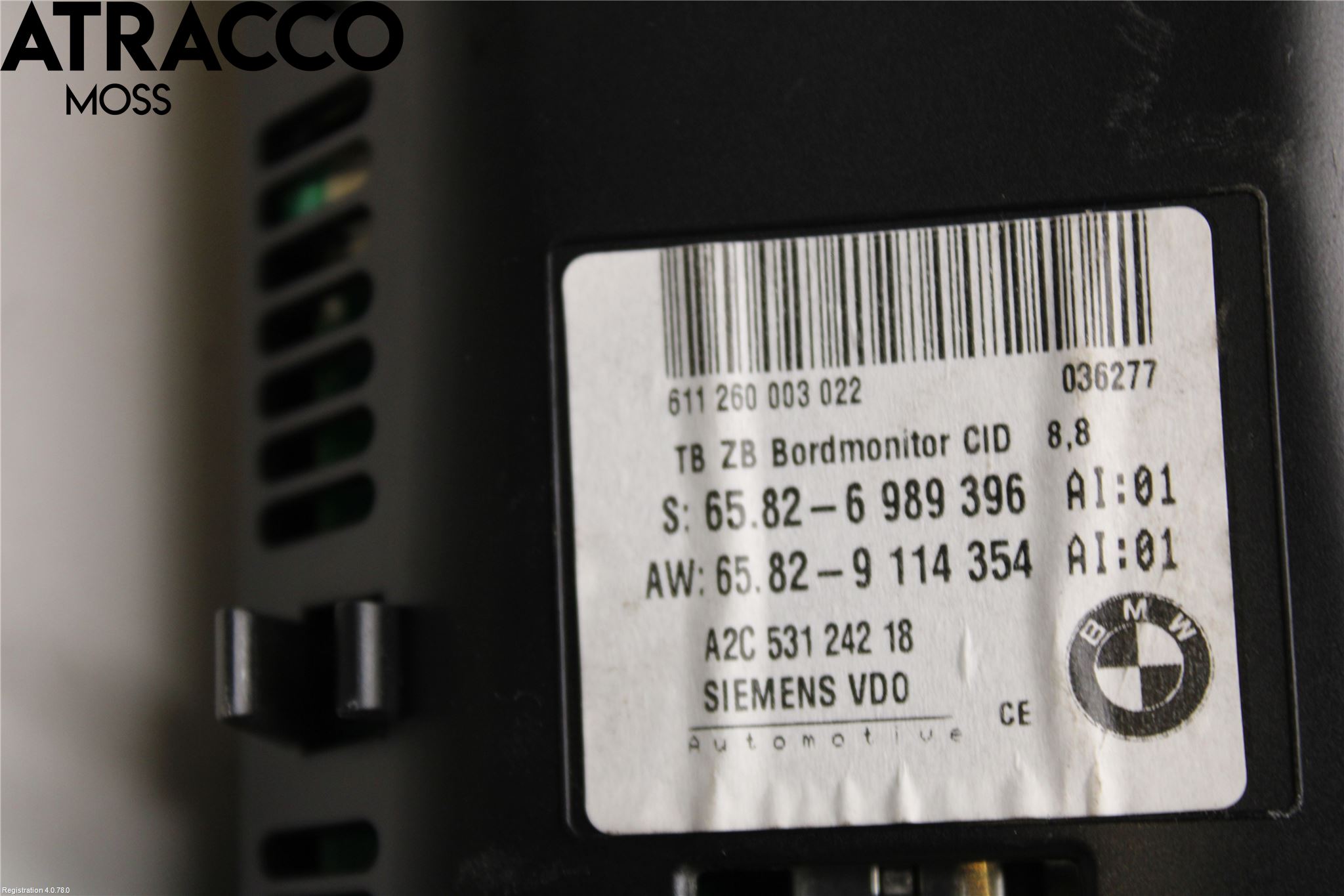 BMW 5 E60/61 Sed/Tou 02-10 Instr Skjerm Dvd-Gps-Ac-Tlf