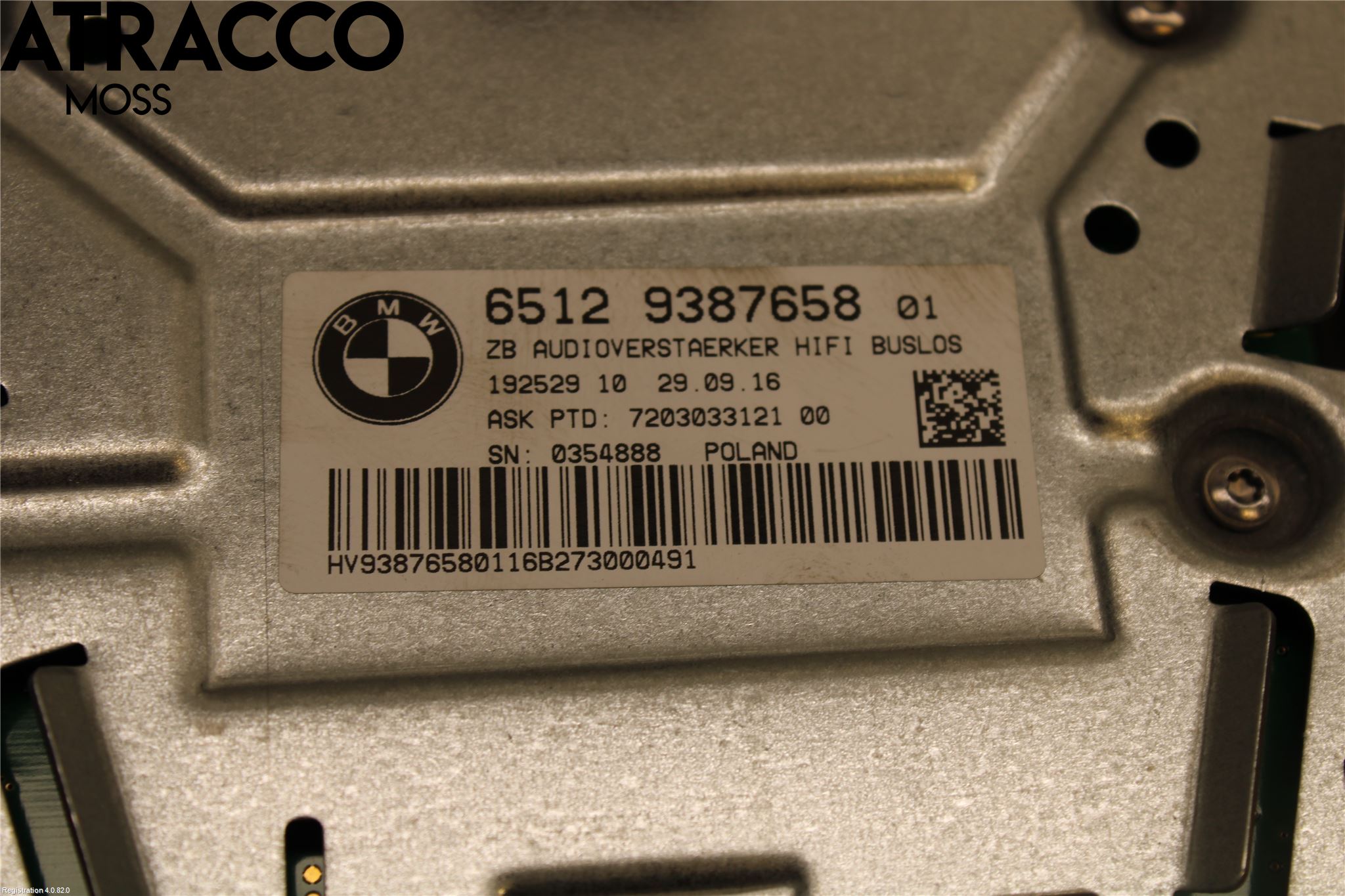 BMW 3 F30/F31/F80 12-19 Stereo Forsterker