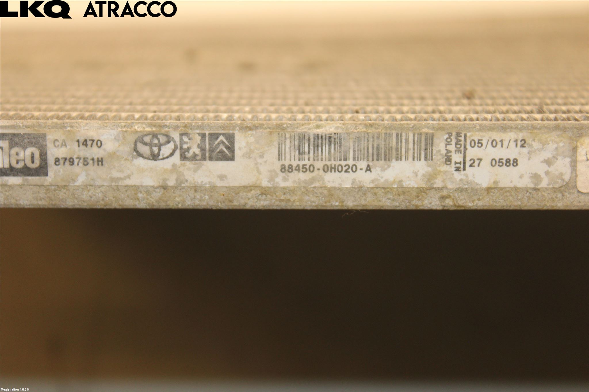 Citroen C1 06-13 Varme Ac Kondenser-Kjøler