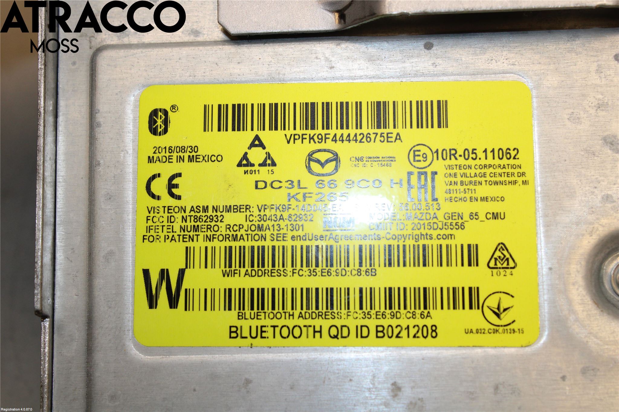 Mazda 2 (DJ) 15-22 Stereo Radio