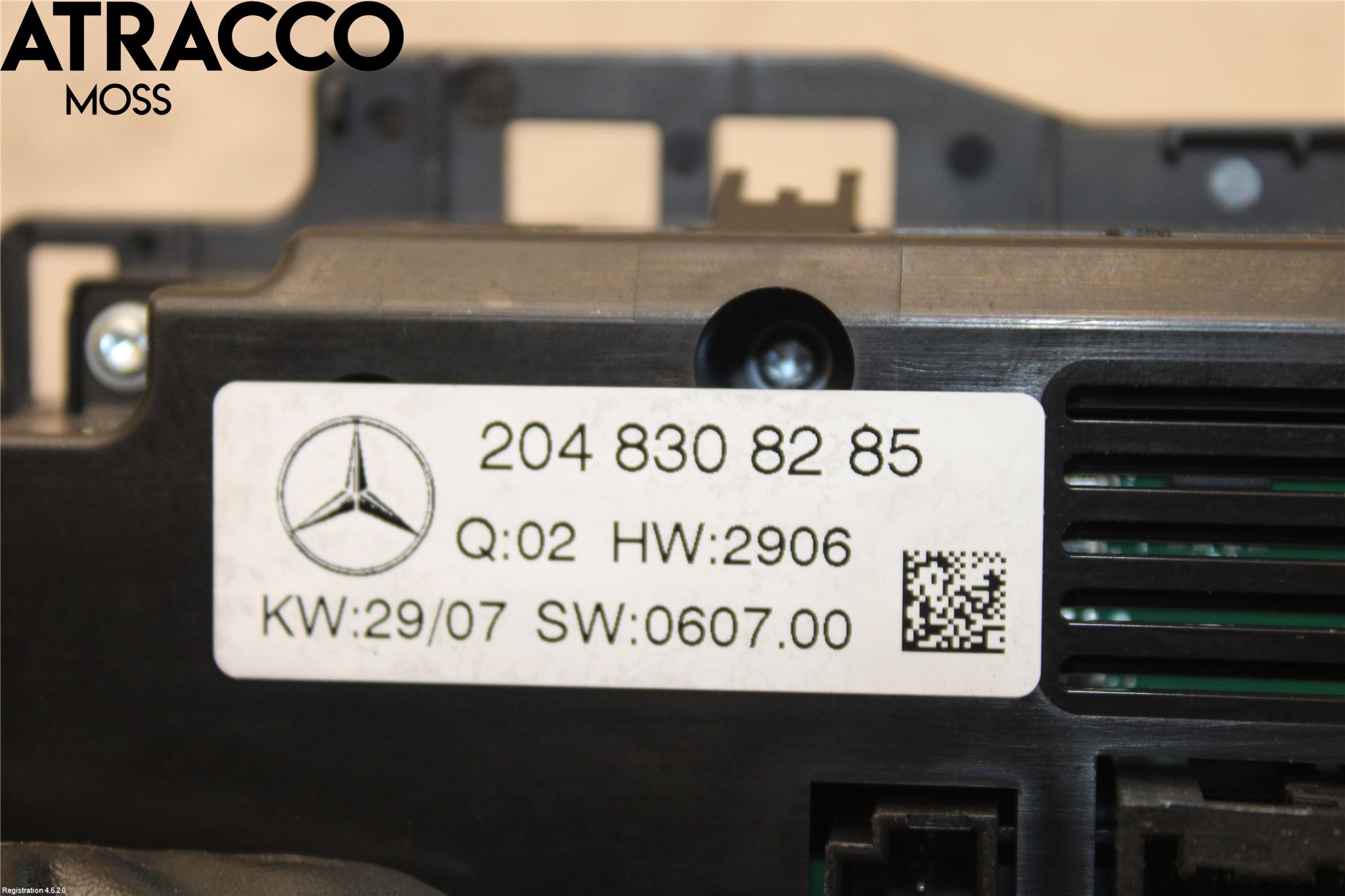 Mercedes-Benz MB C-KLASS (W204) 07-15 Varme Ac Betjening-Display