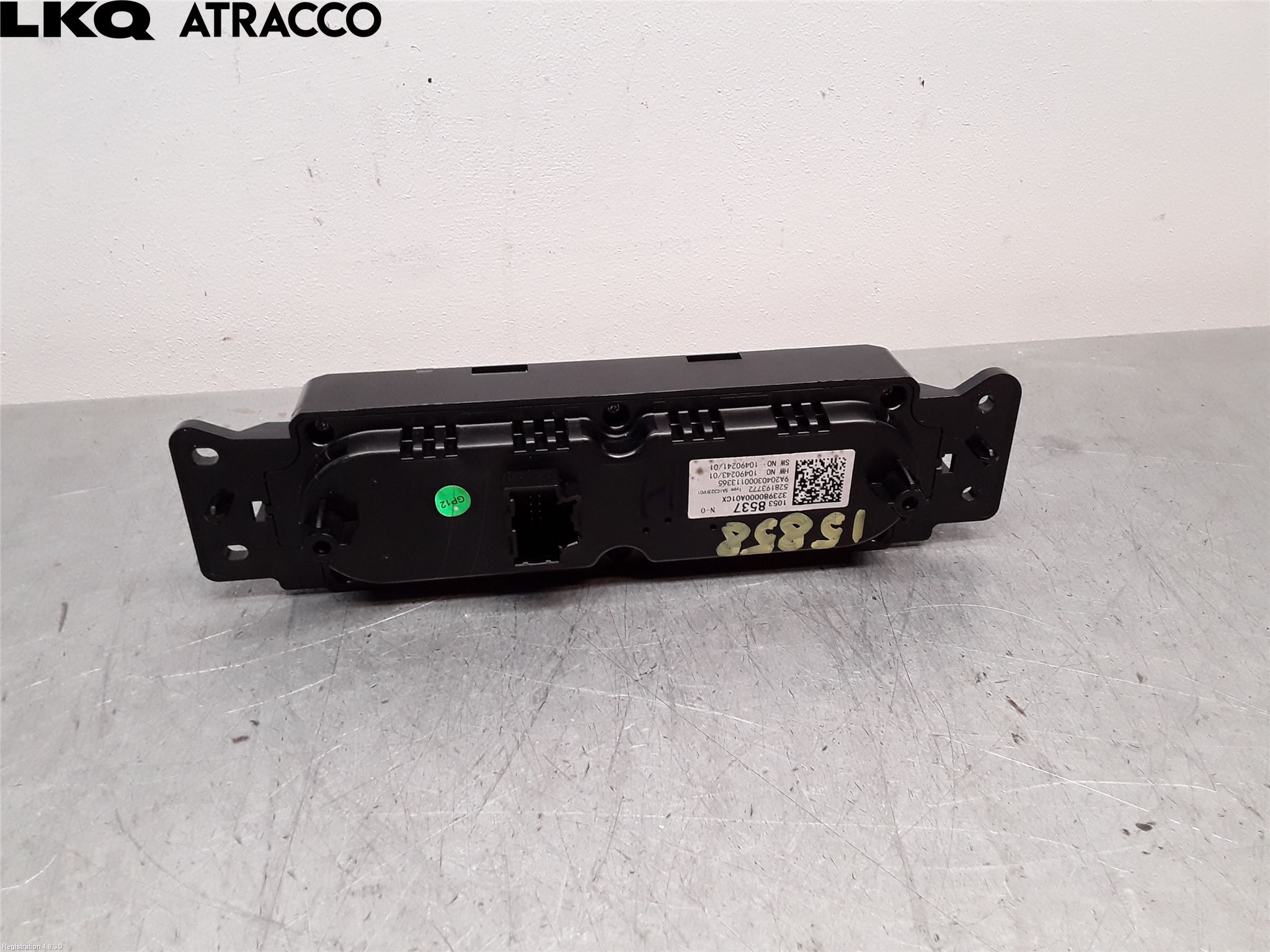 MG ZS EV 20- Varme Ac Betjening-Display